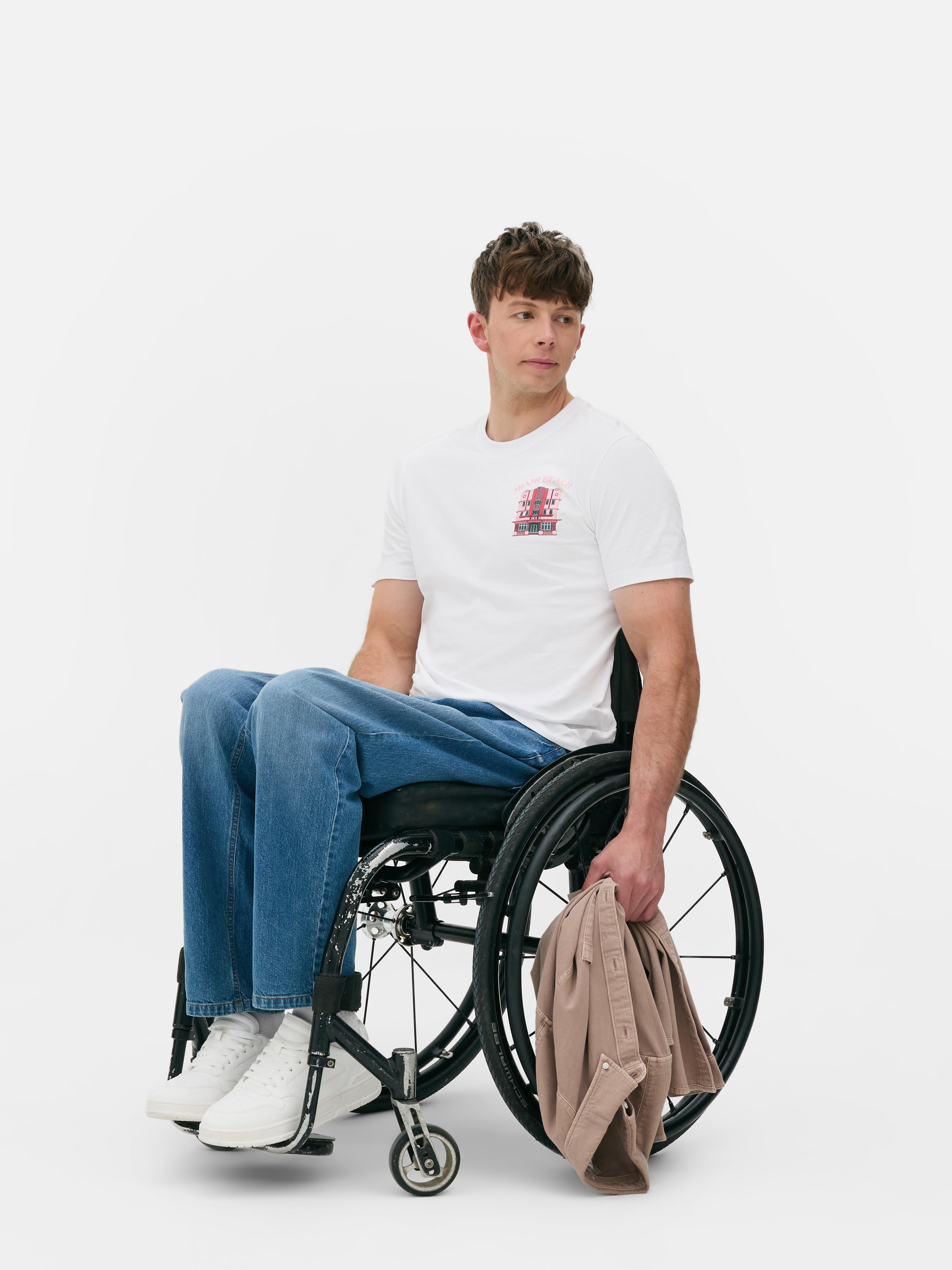 Miami Beach House Illustrations T-Shirt - White