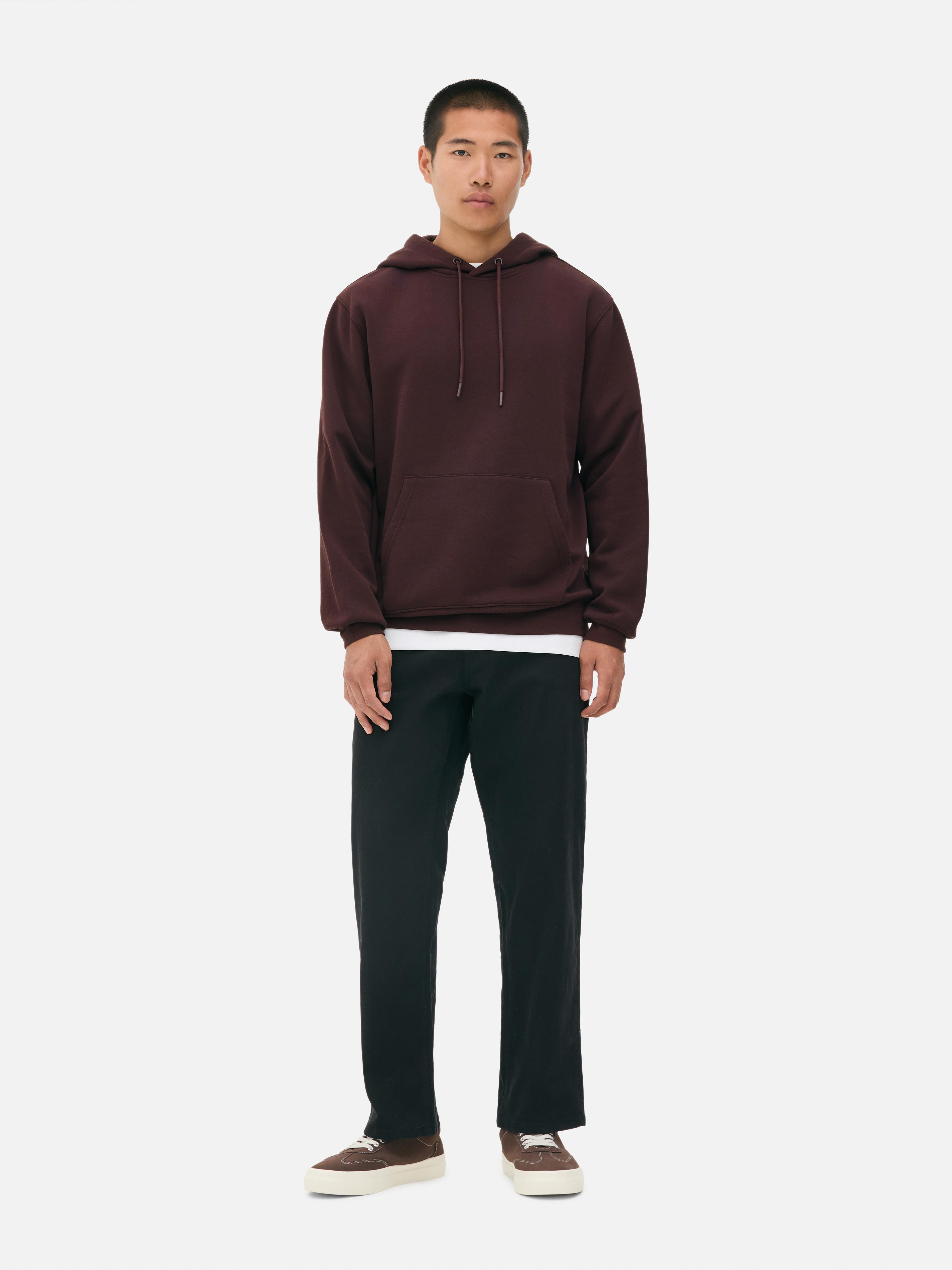 Drawstring Hoodie - Maroon