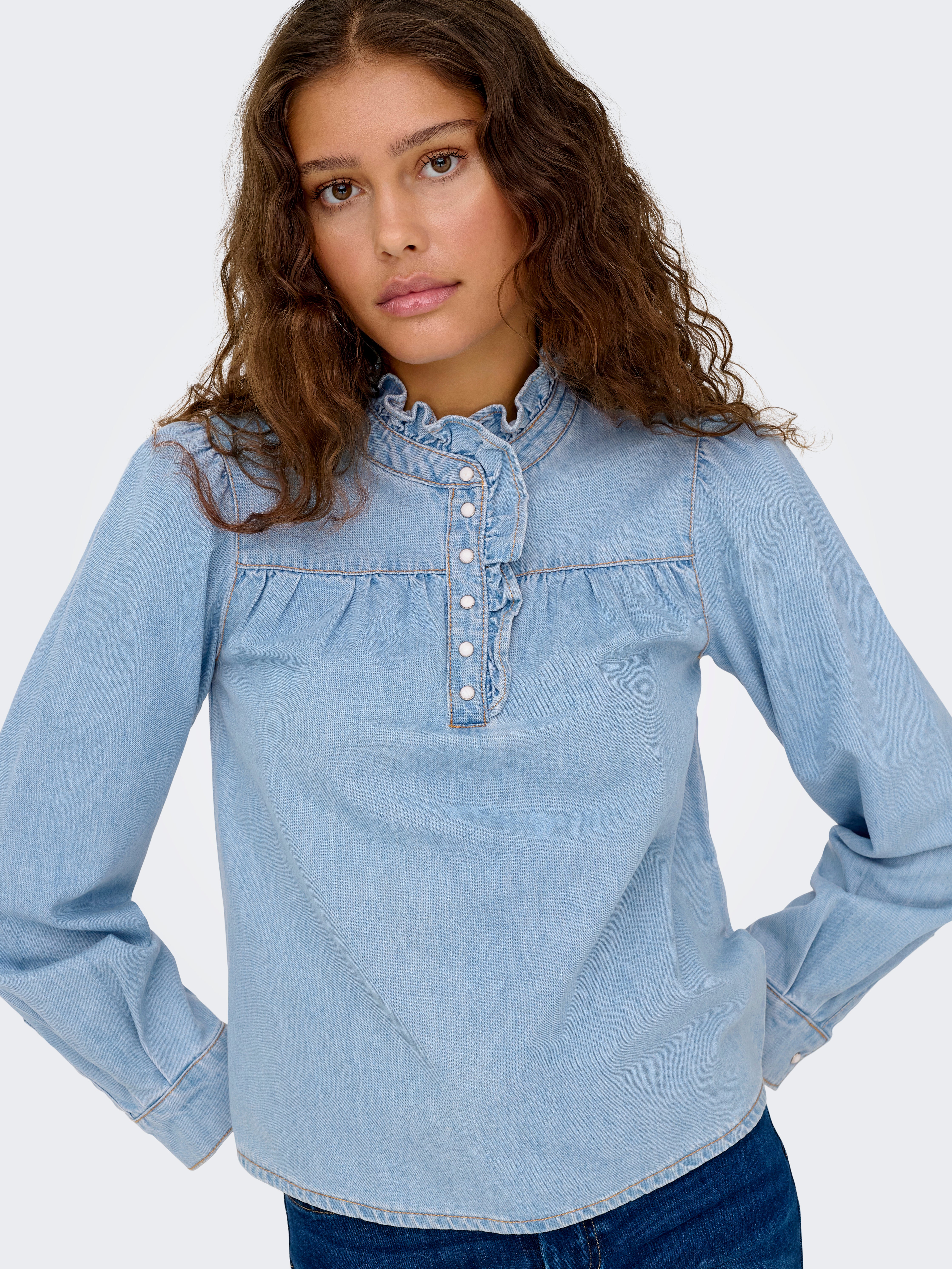 ONLLUCIA Denim shirt Light Blue Denim
