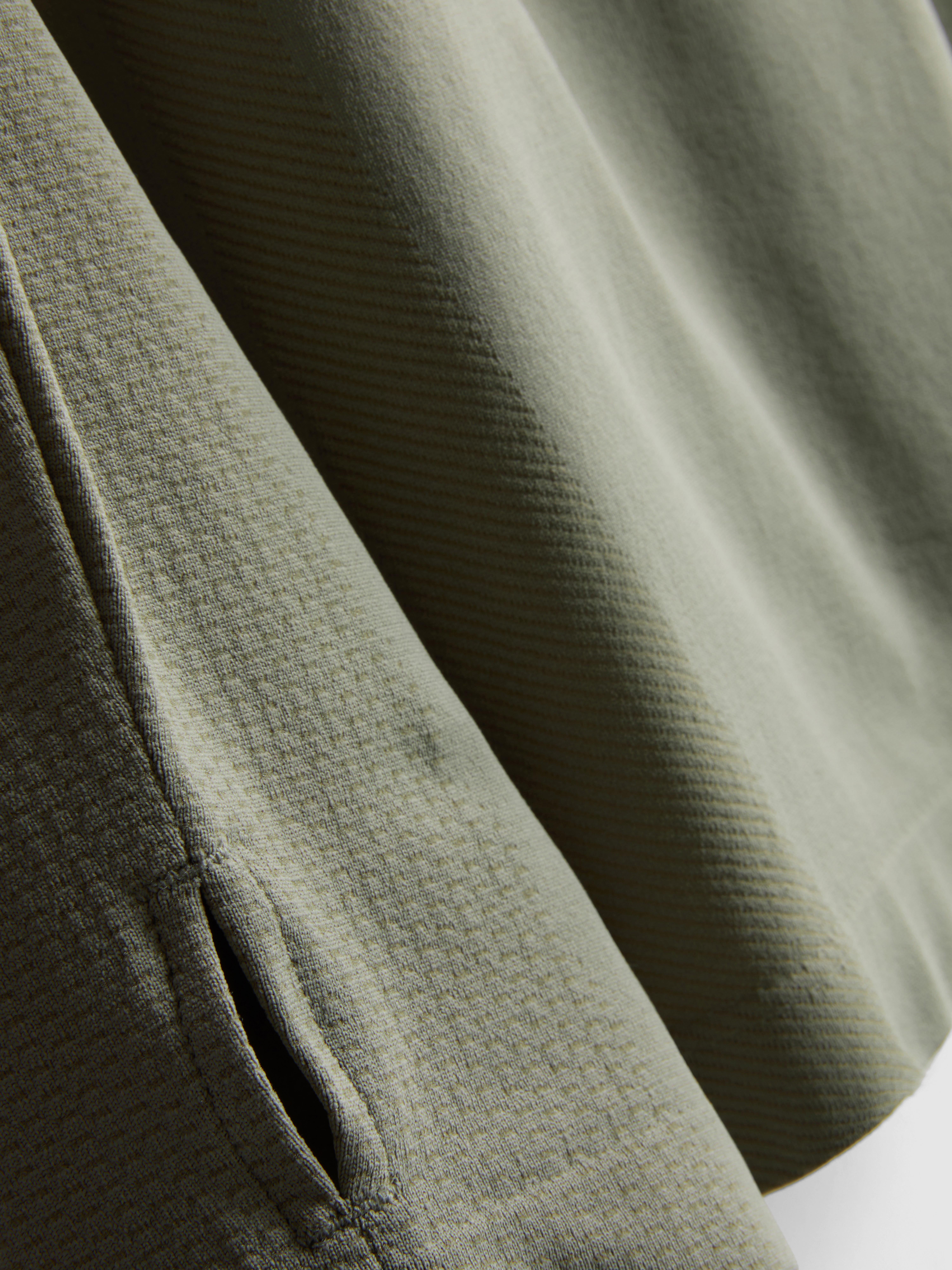 Quarter Zip Gym Top - Light Green