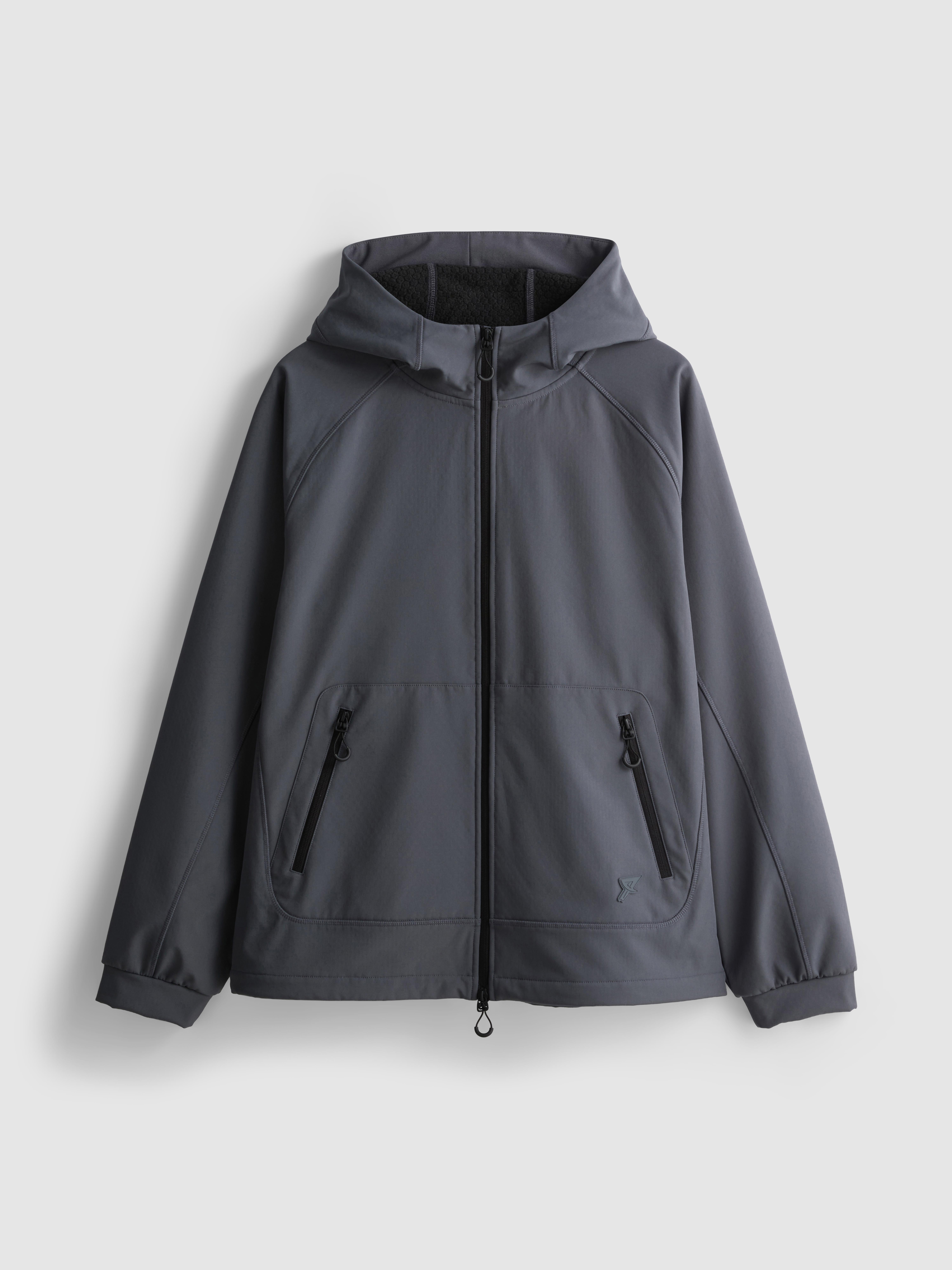 Zip-Up Hooded Performance Jacket - Blue