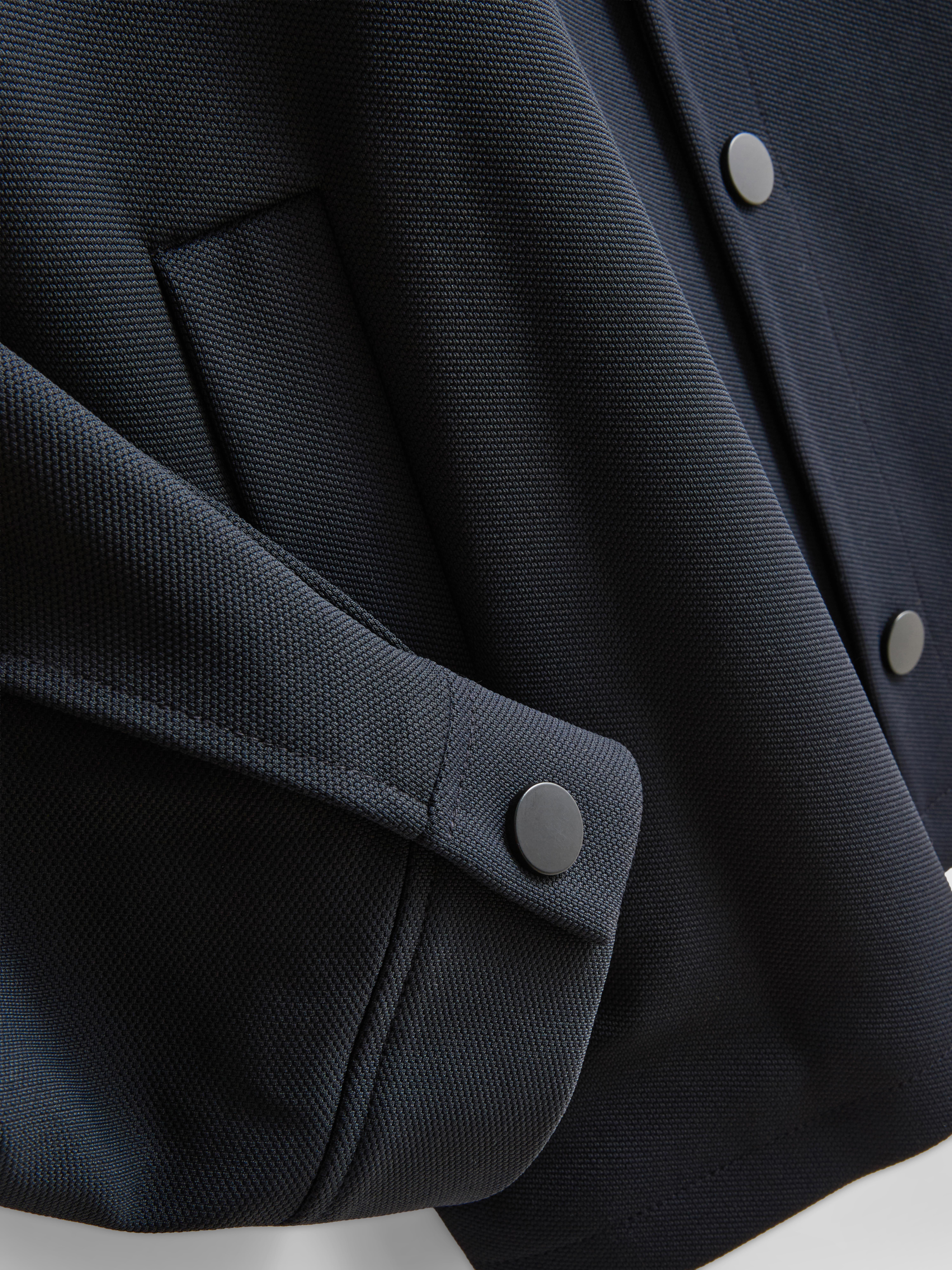 The Edit Regular Fit Collared Jacket - Navy