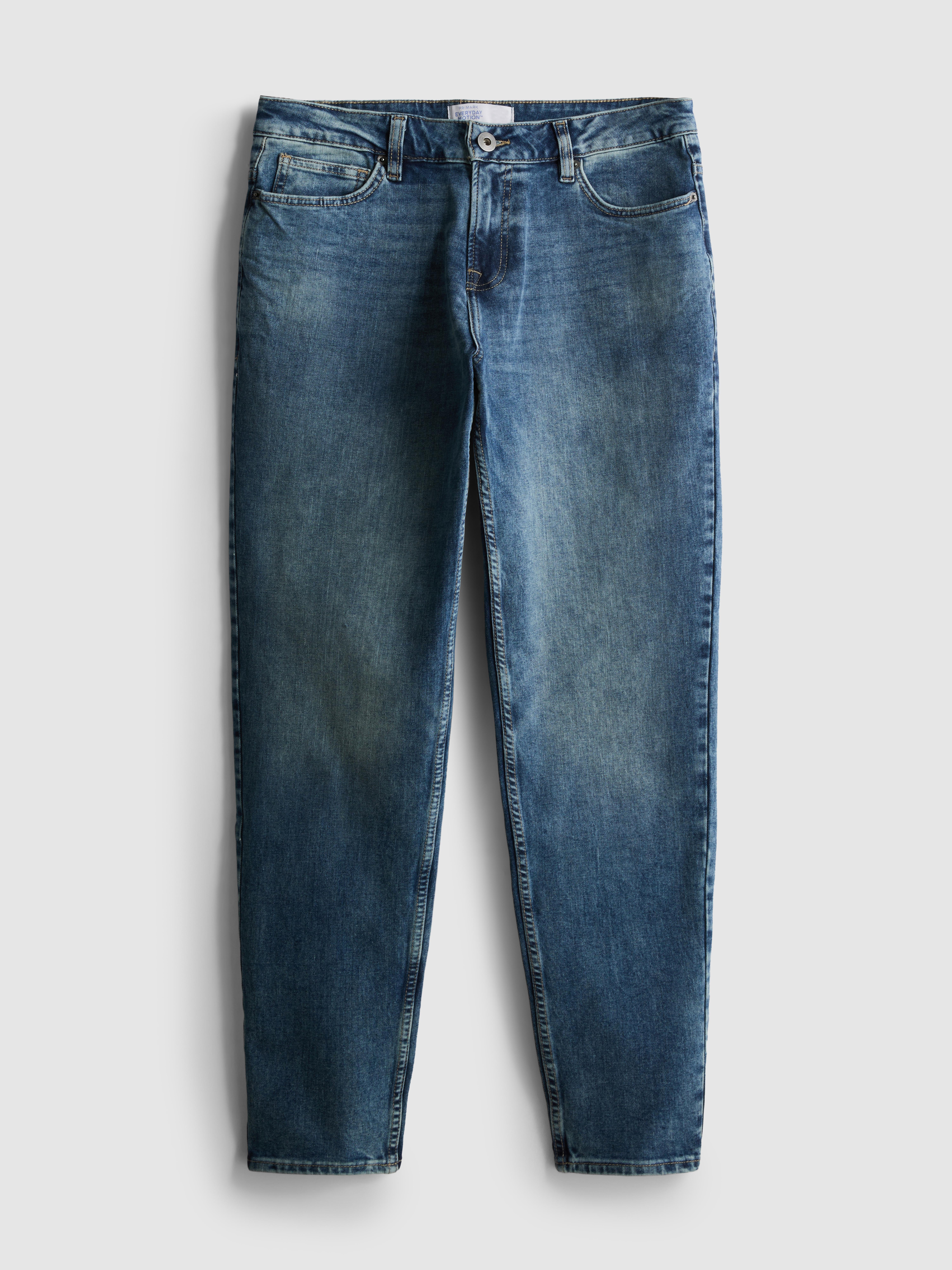 Mid-Rise Slim Fit Jeans - Mid Blue