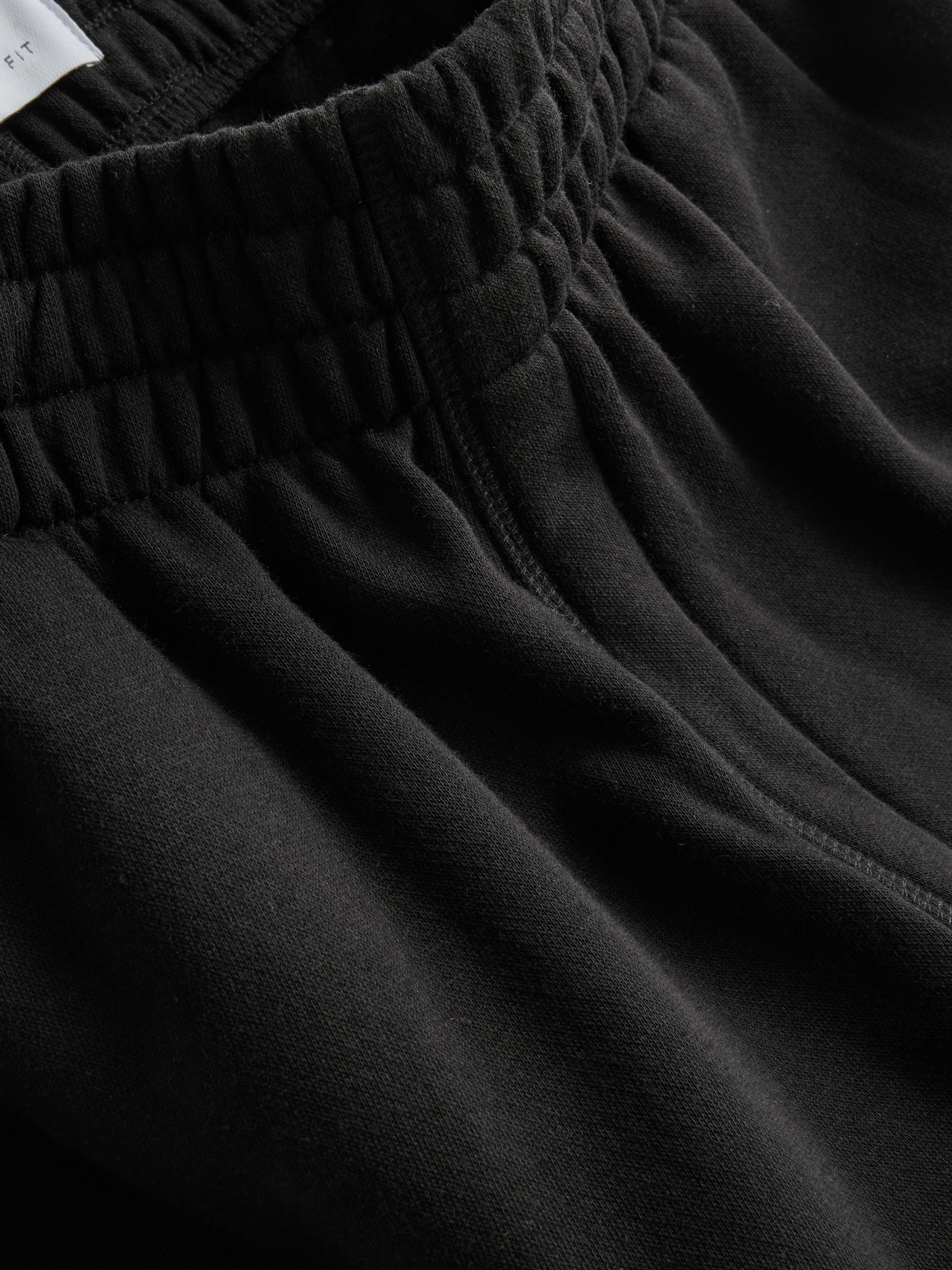 Cotton Rich Straight Leg Sweatpants - Black