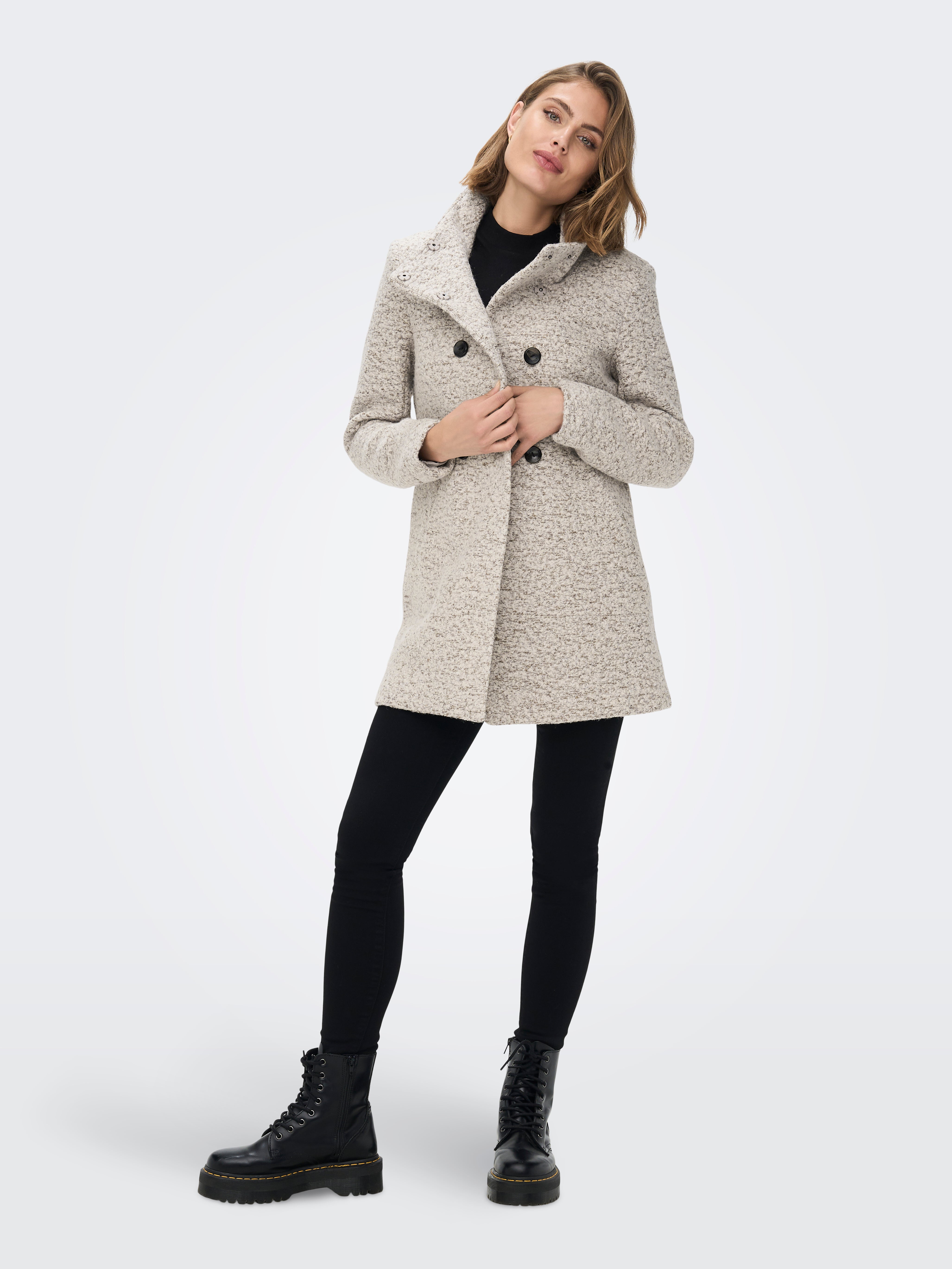 ONLNEWSOPHIA Wool Coat Moonbeam