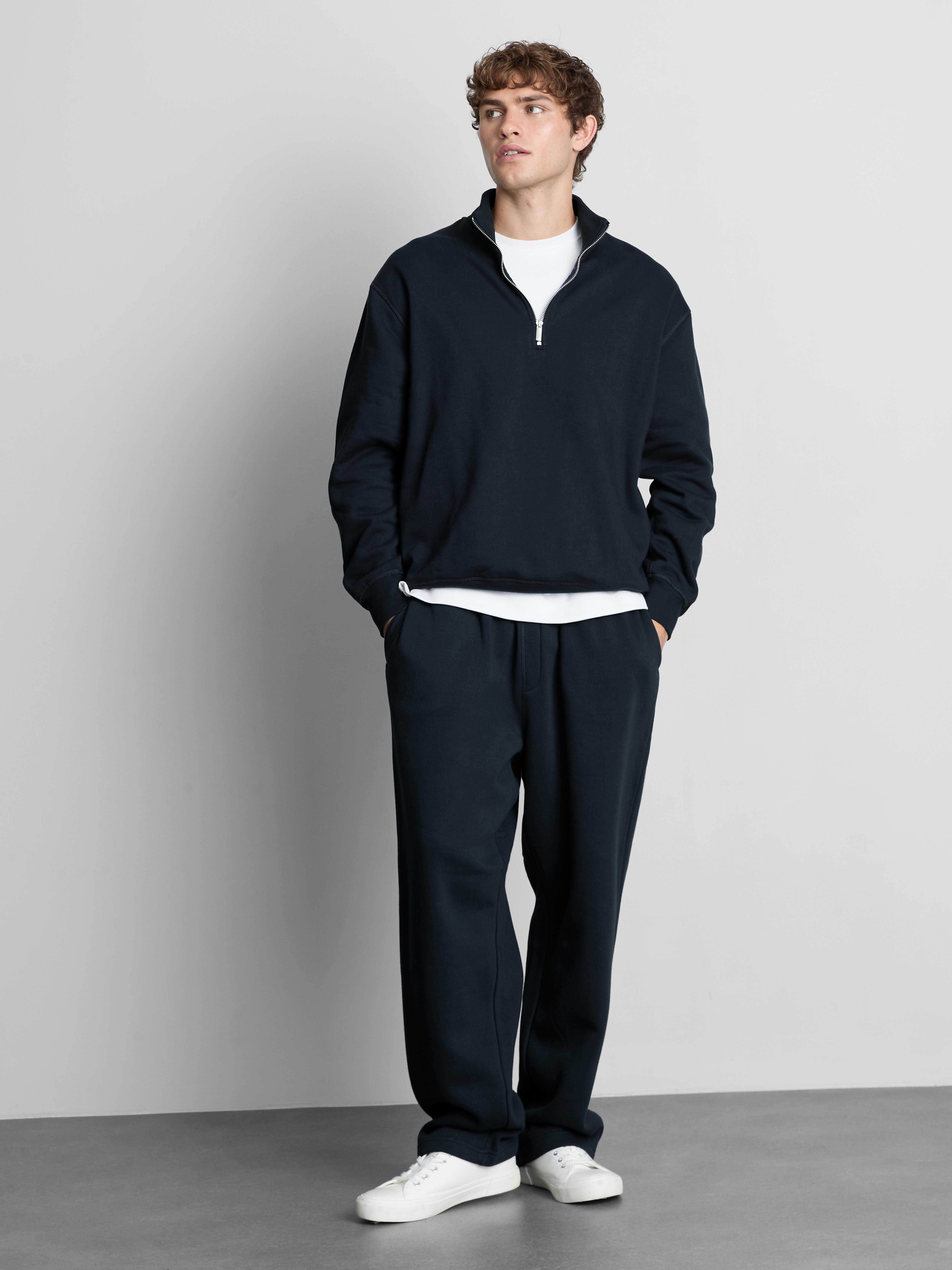 Half-Zip Sweatshirt - Navy