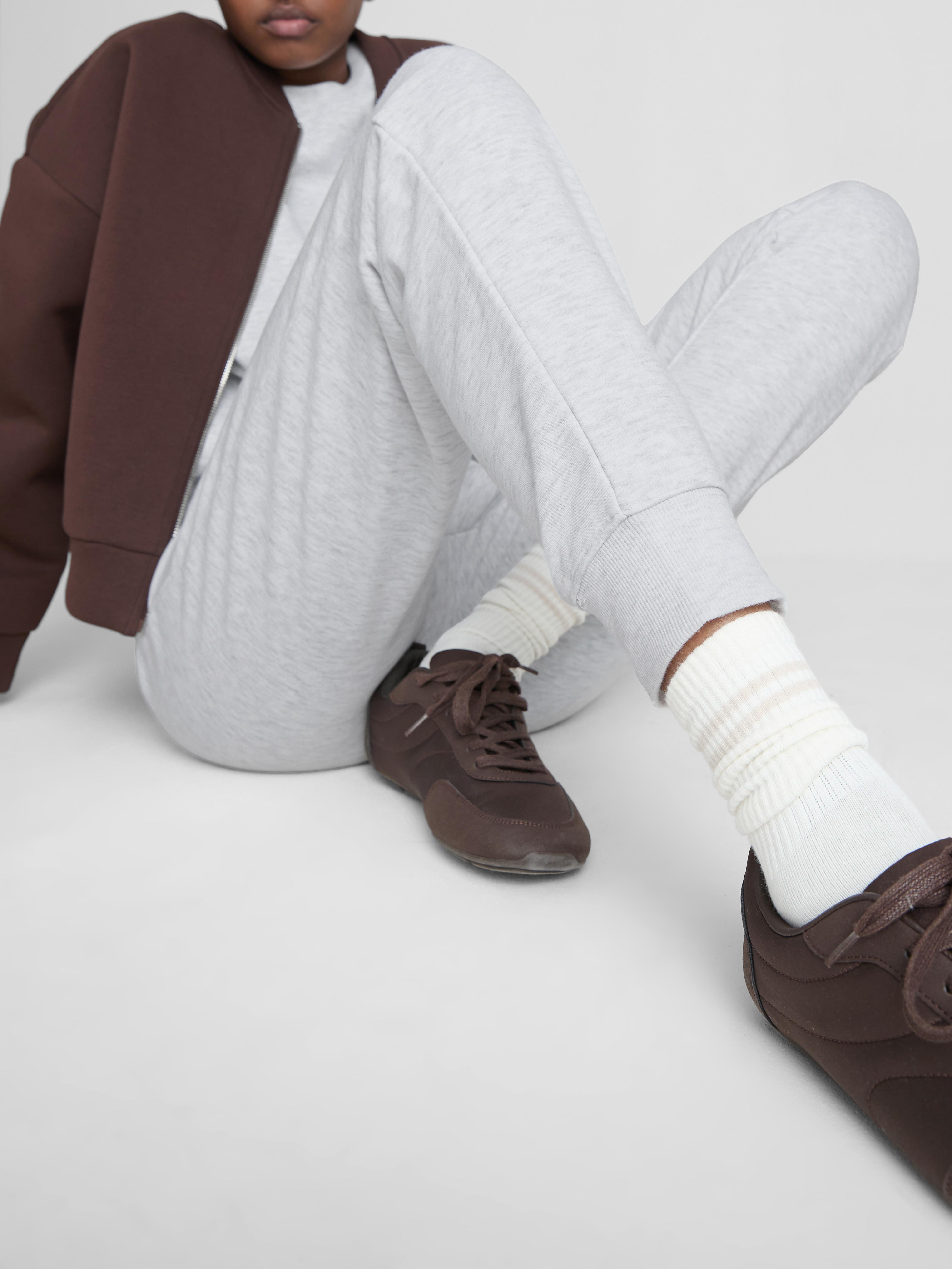 Cotton-Blend Skinny Joggers - Gray Heather