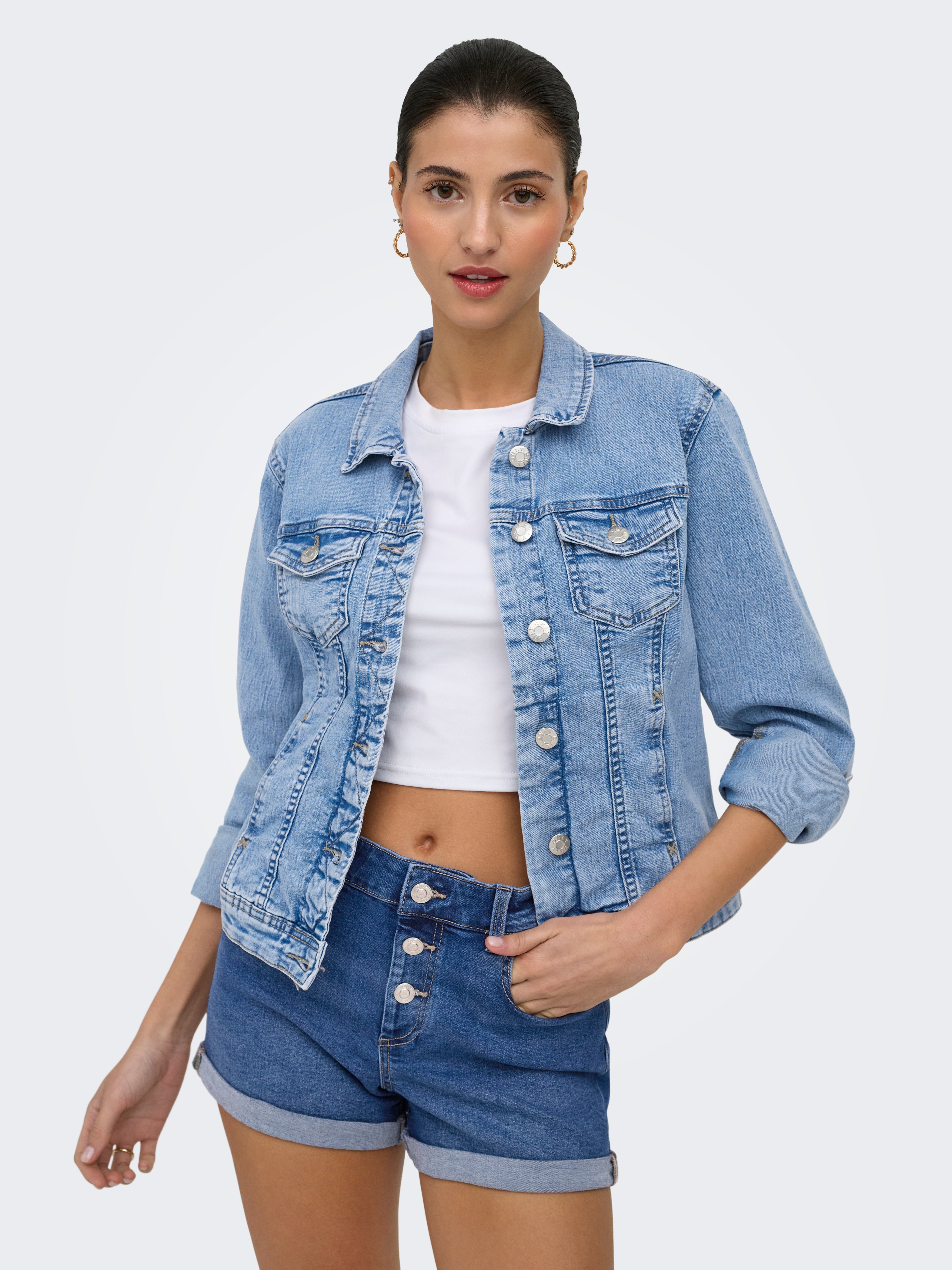 ONLWONDER Denim jacket Light Blue Denim