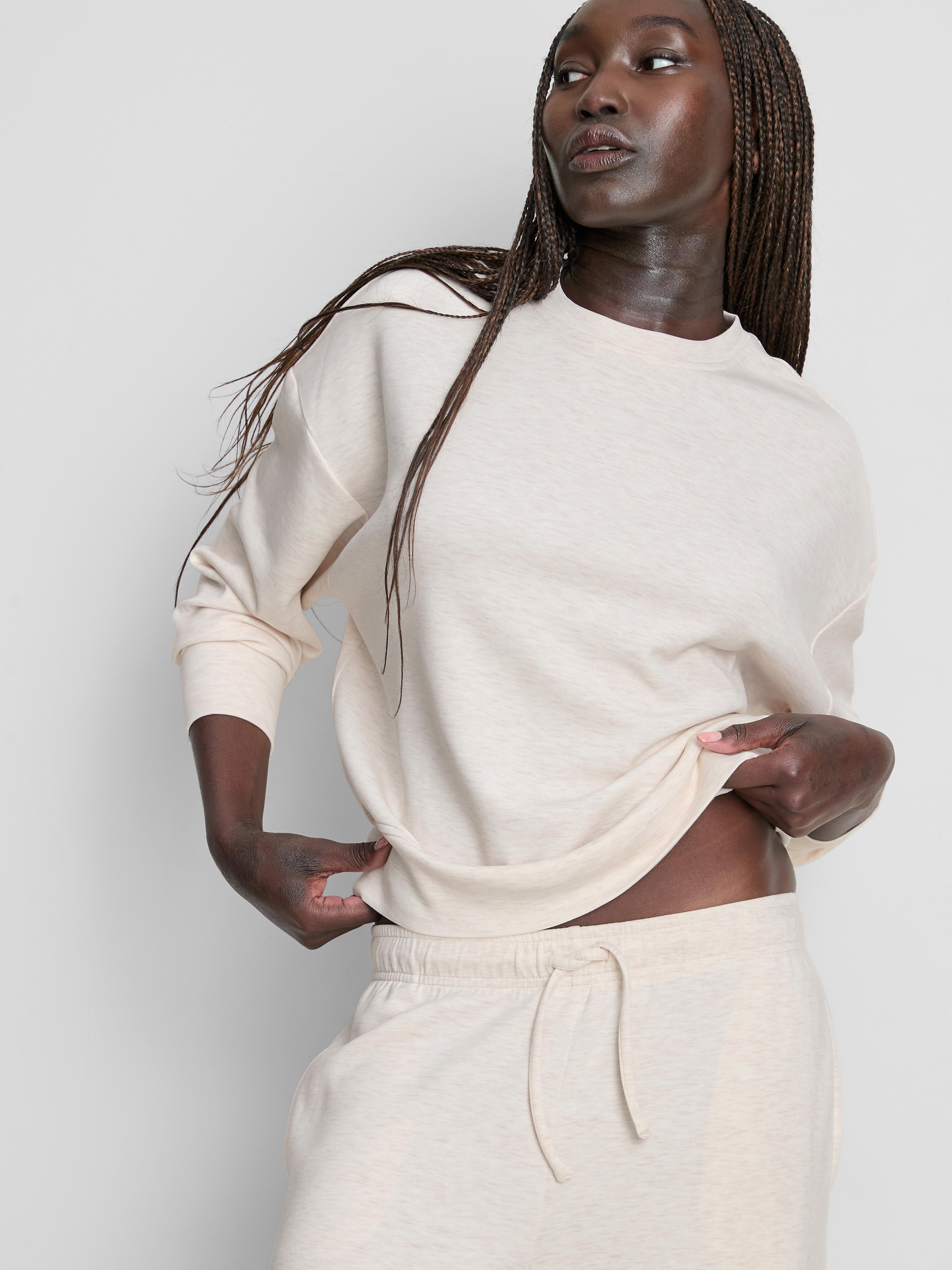 Modal-Blend Crewneck Sweatshirt - Oatmeal