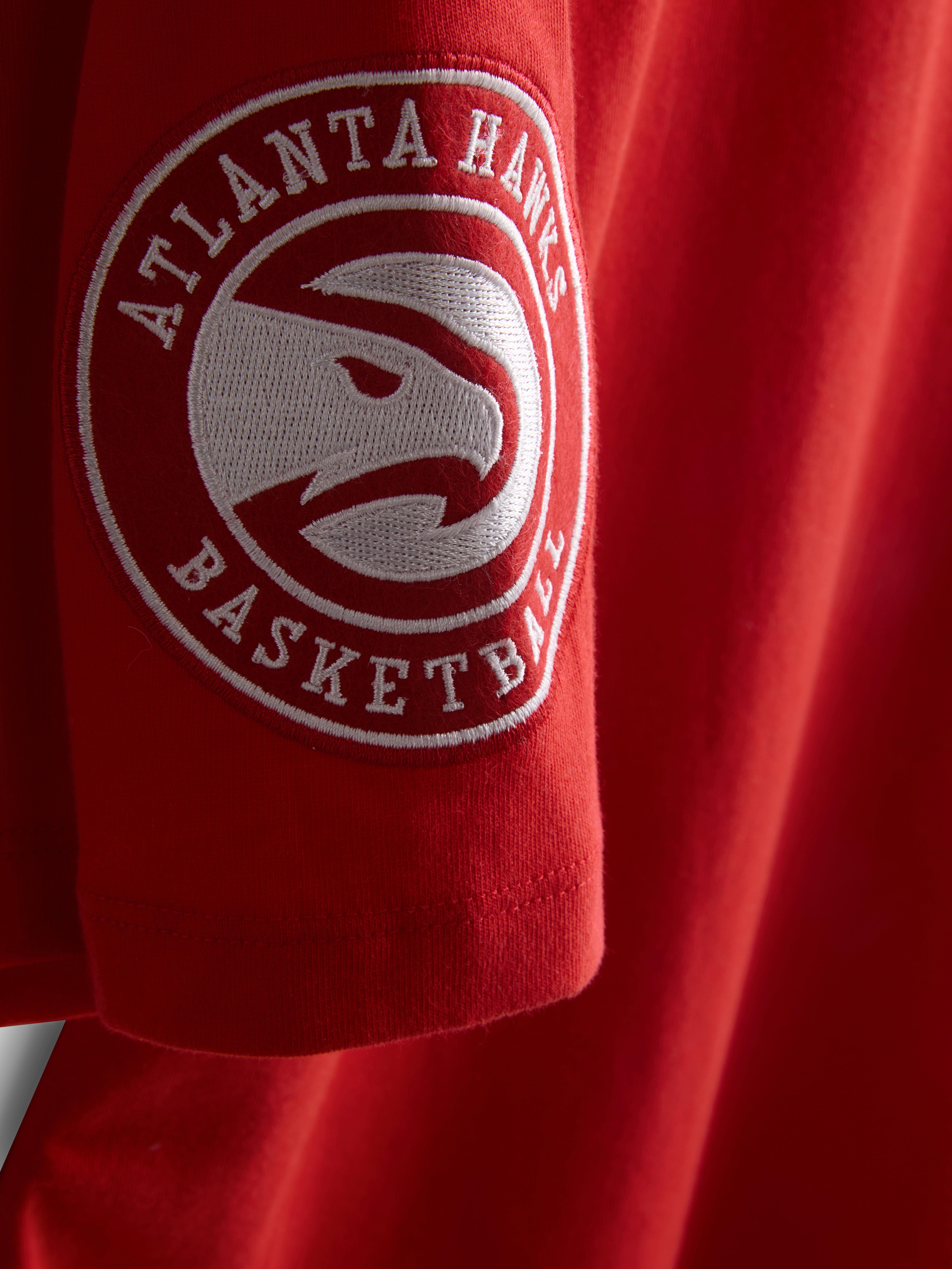 NBA Atlanta Hawks Pure Cotton Graphic T-Shirt - Red