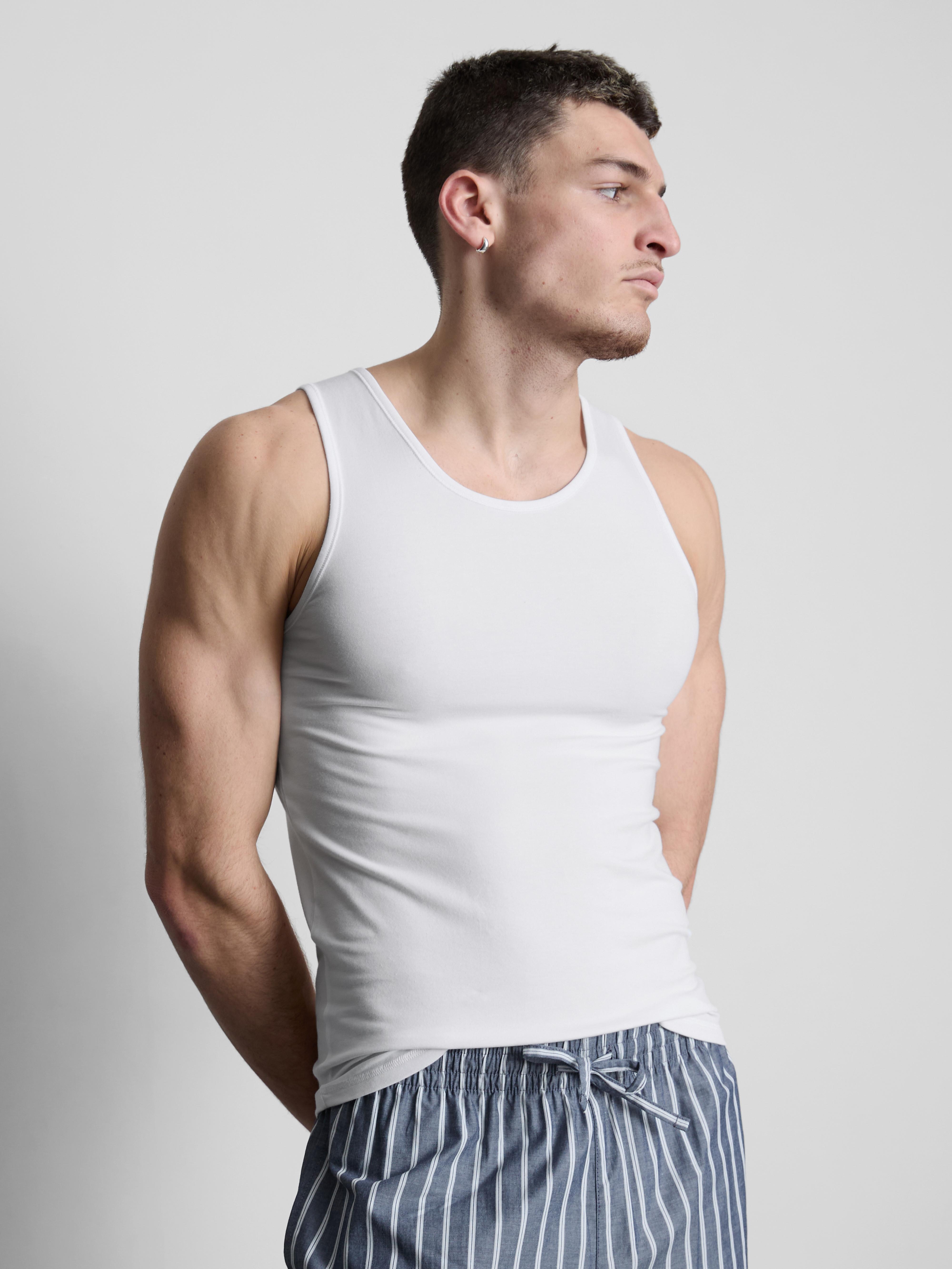 2pk Essential Tank Tops - White