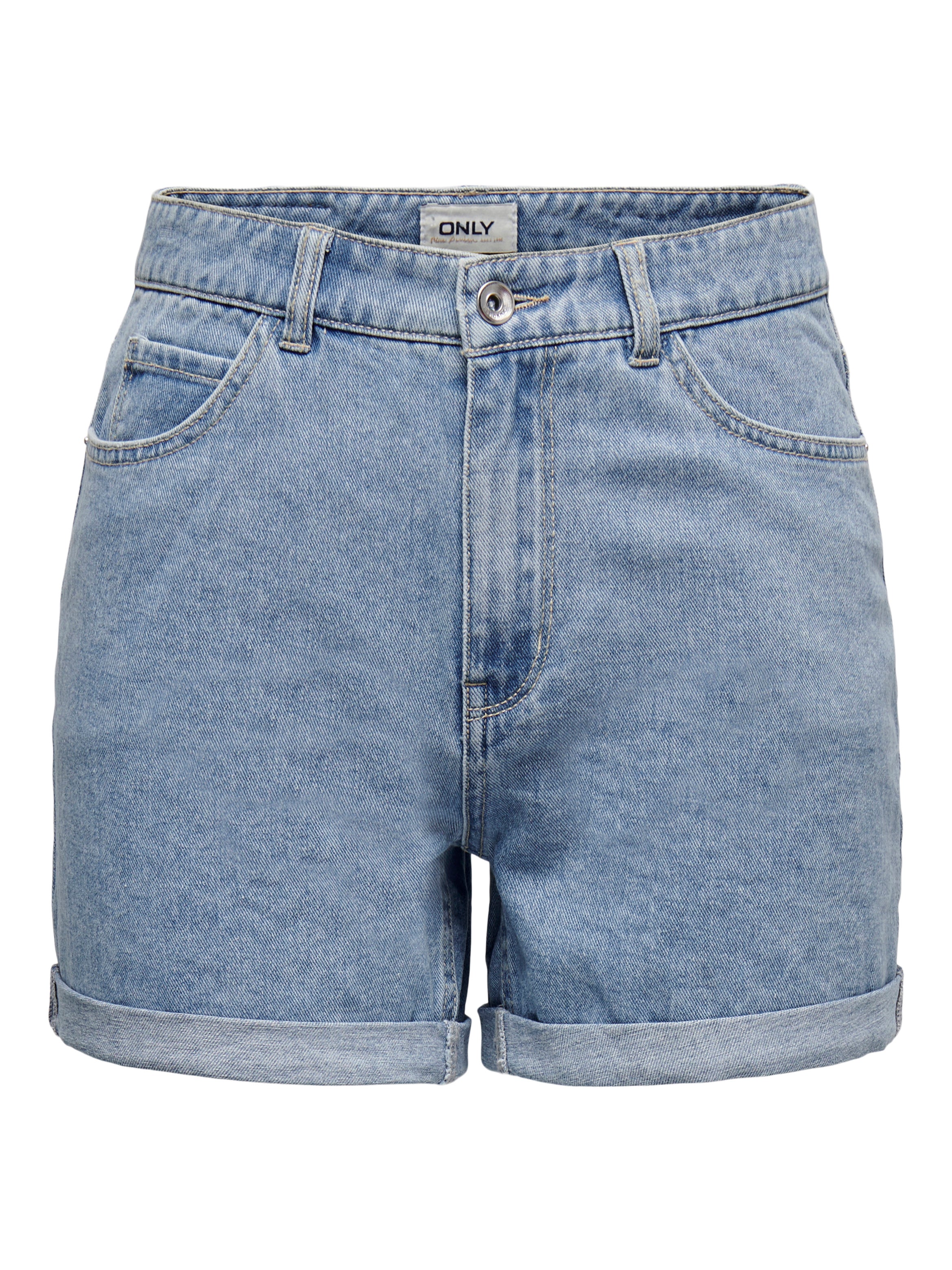 ONLVEGA High waist Regular Fit Shorts Light Blue Denim
