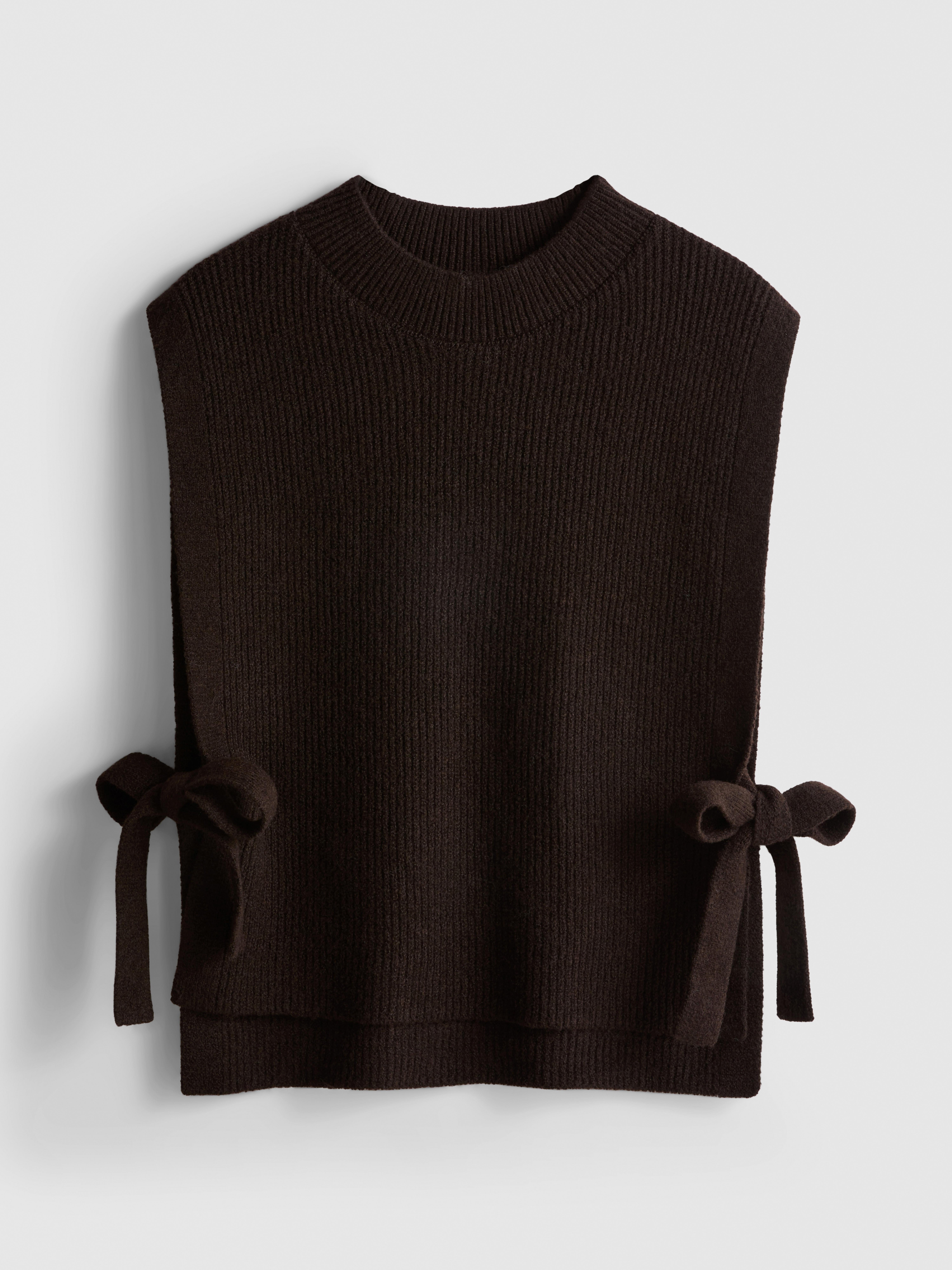 Rib-Knit Bib - Chocolate