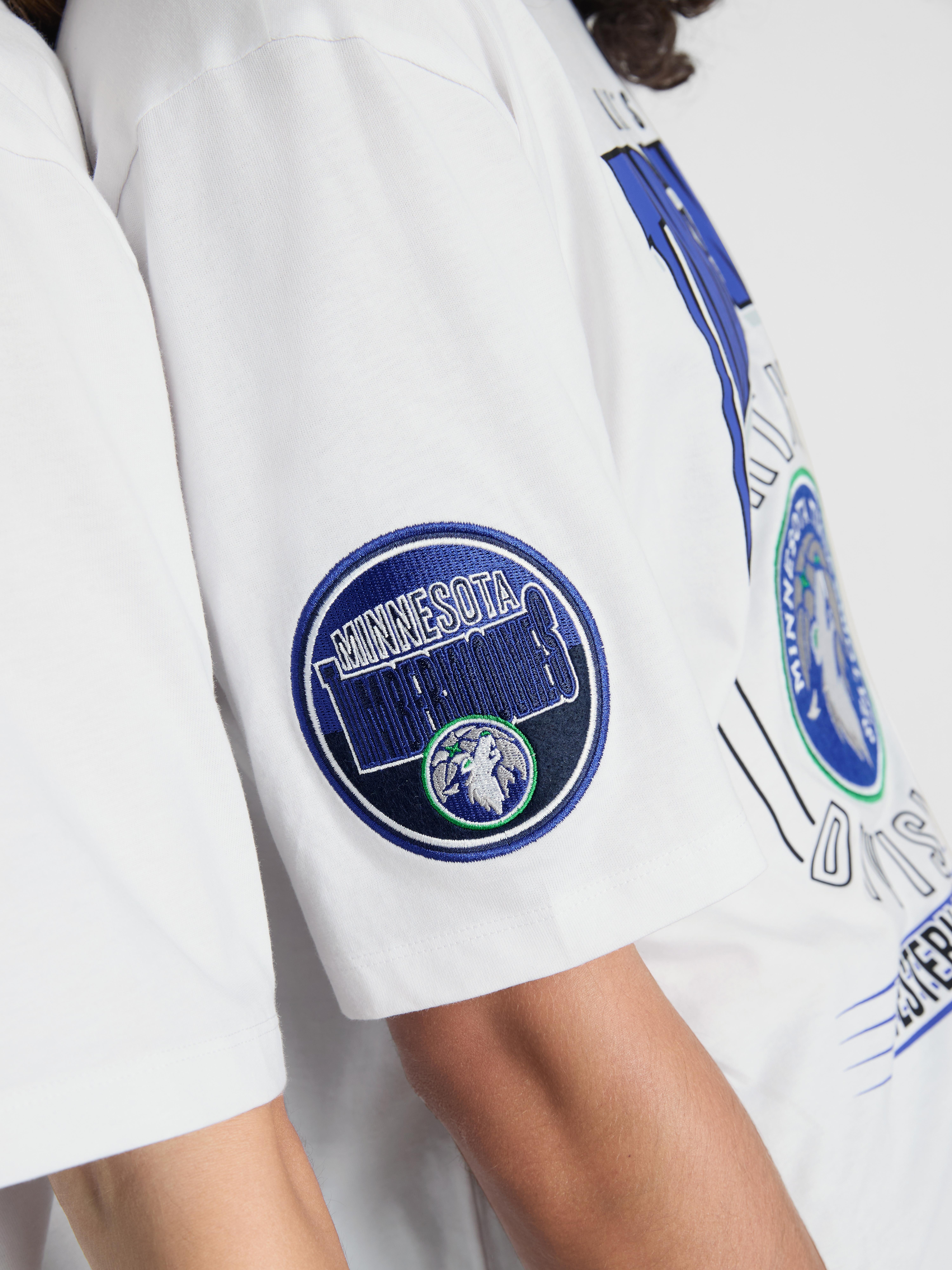 NBA Minnesota Timberwolves Pure Cotton T-Shirt - White