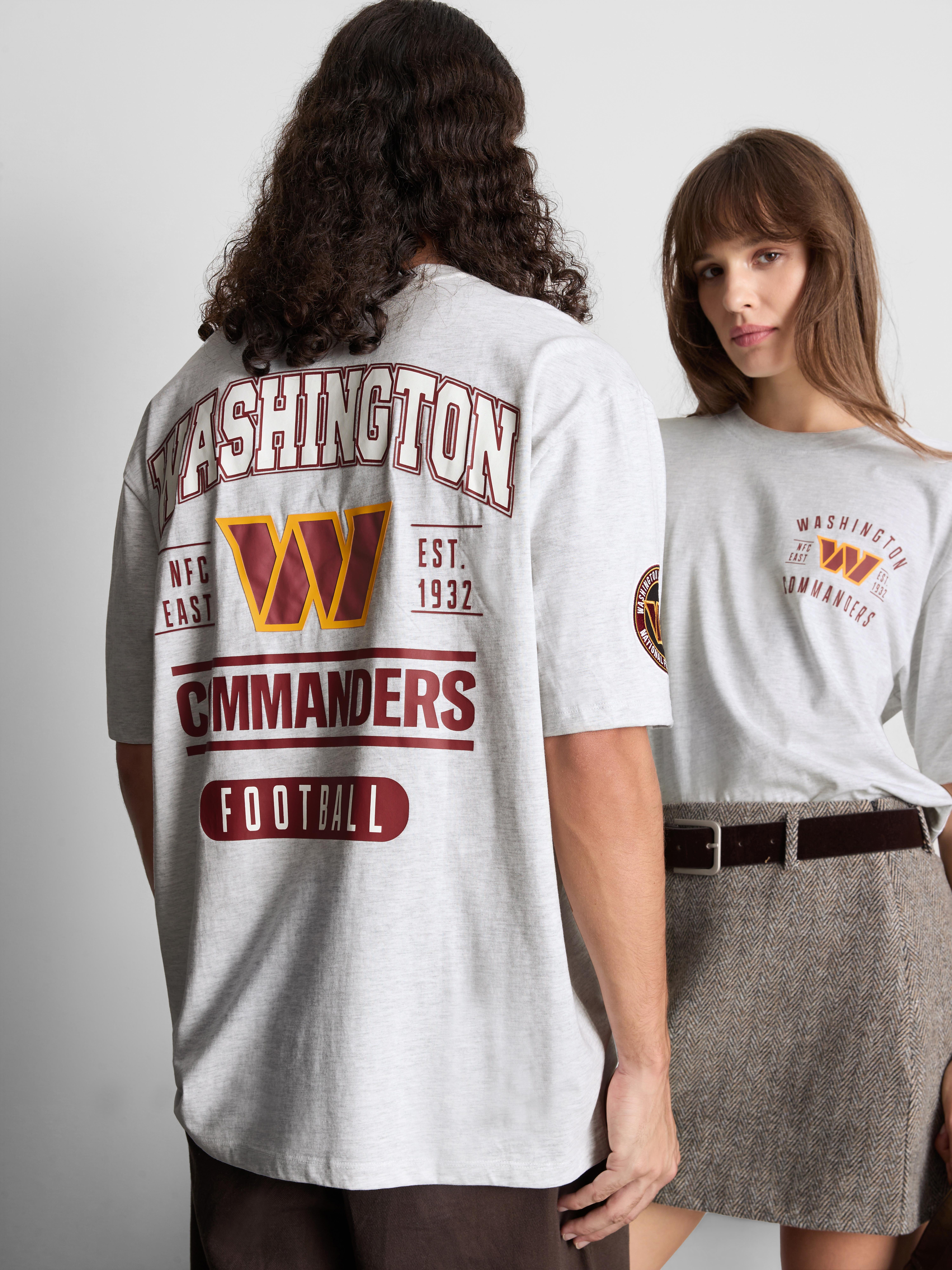 NFL Washington Commanders Pure Cotton Graphic T-Shirt - Gray Heather