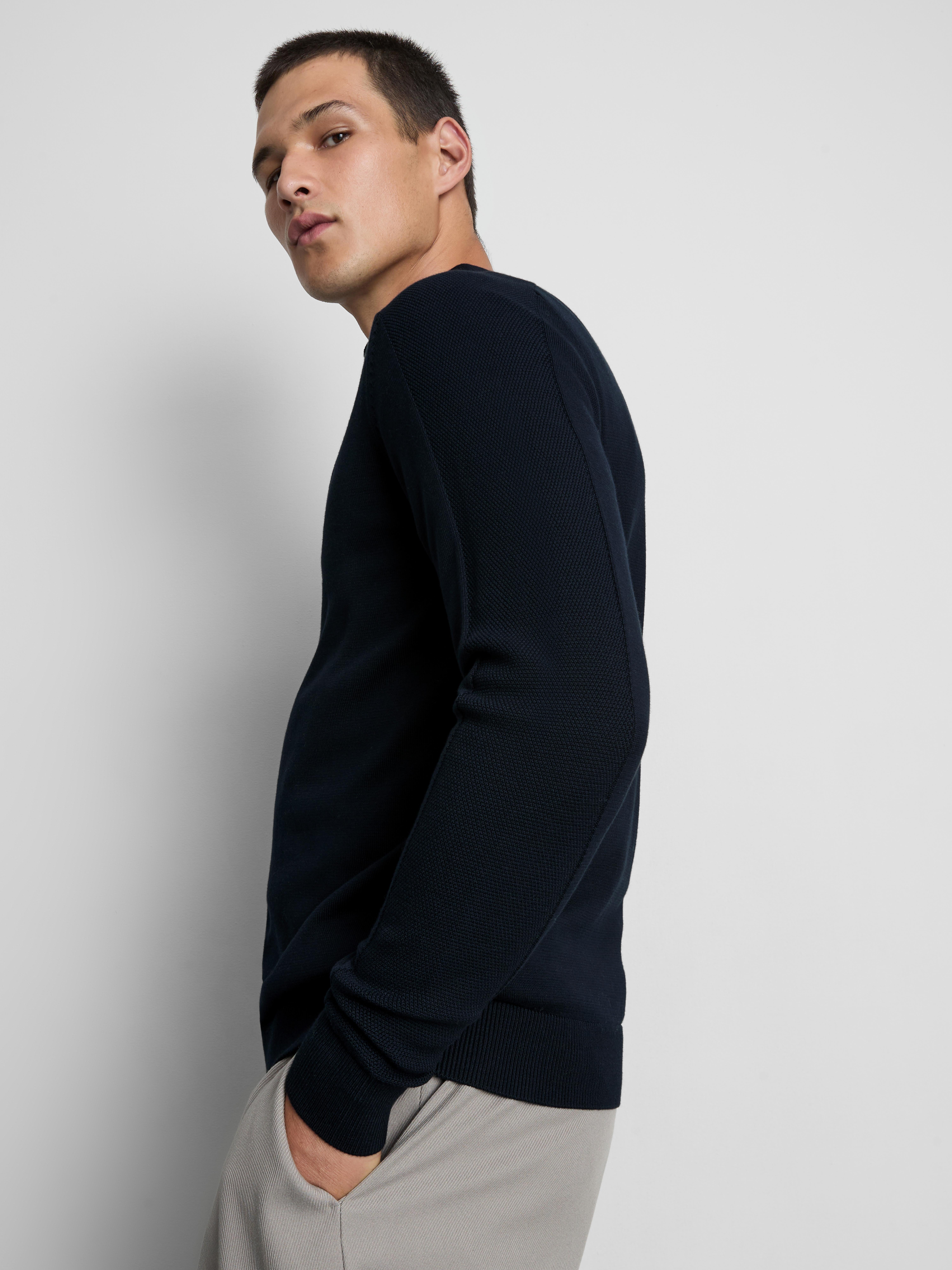 Quarter-Zip Sweater - Navy