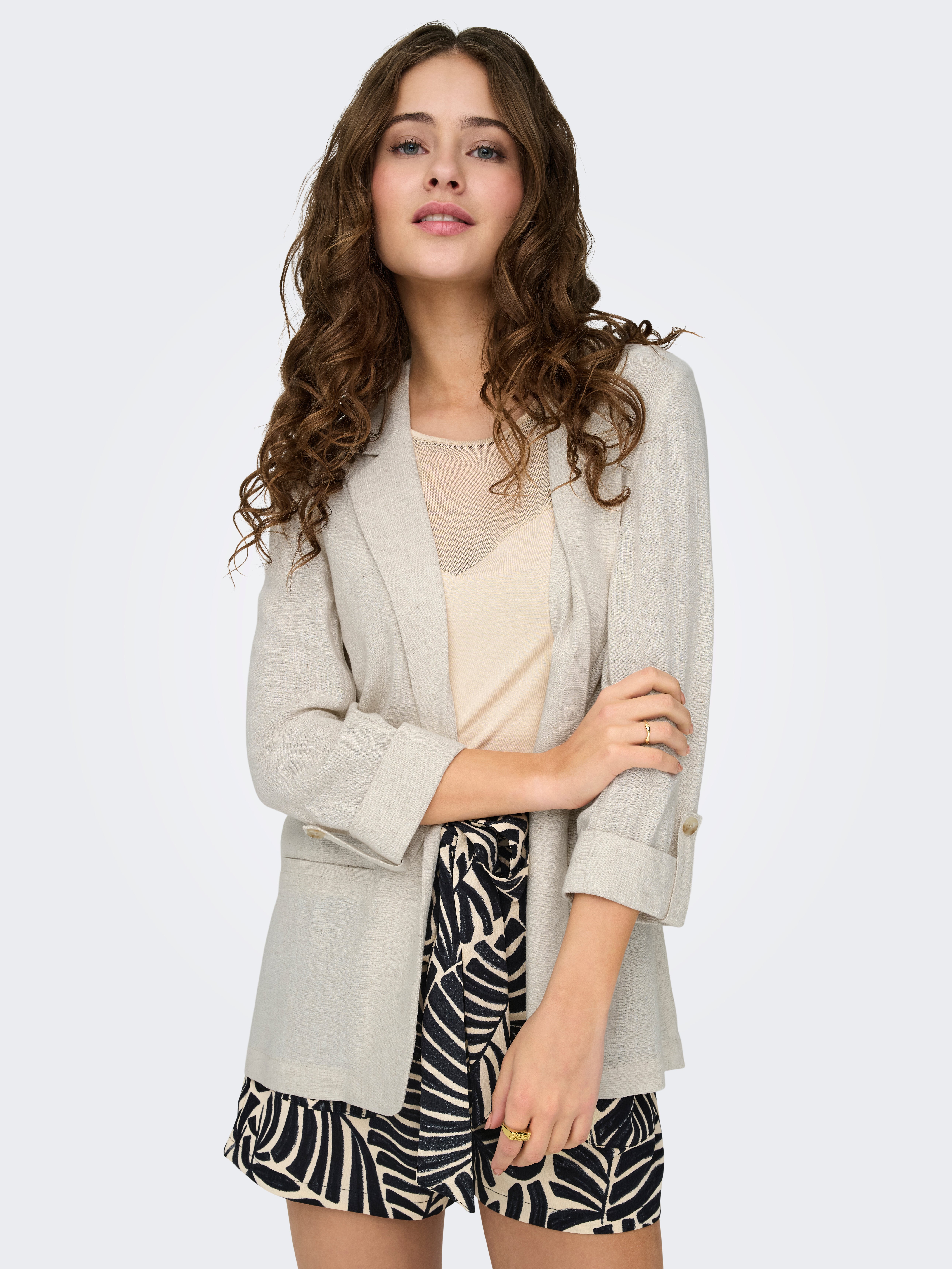 ONLSIESTA Linen Blazer Moonbeam