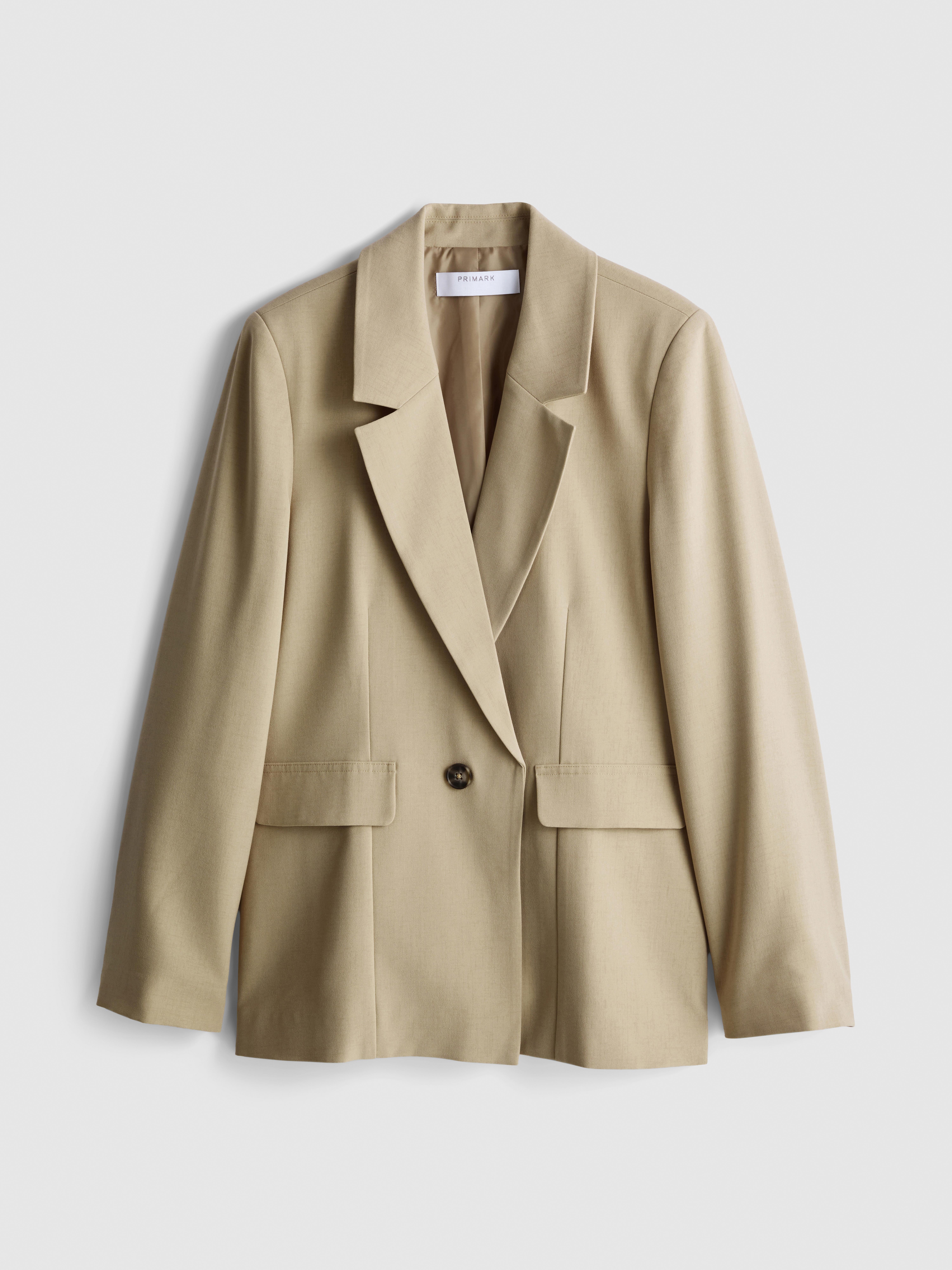 Single Breasted Blazer - Stone