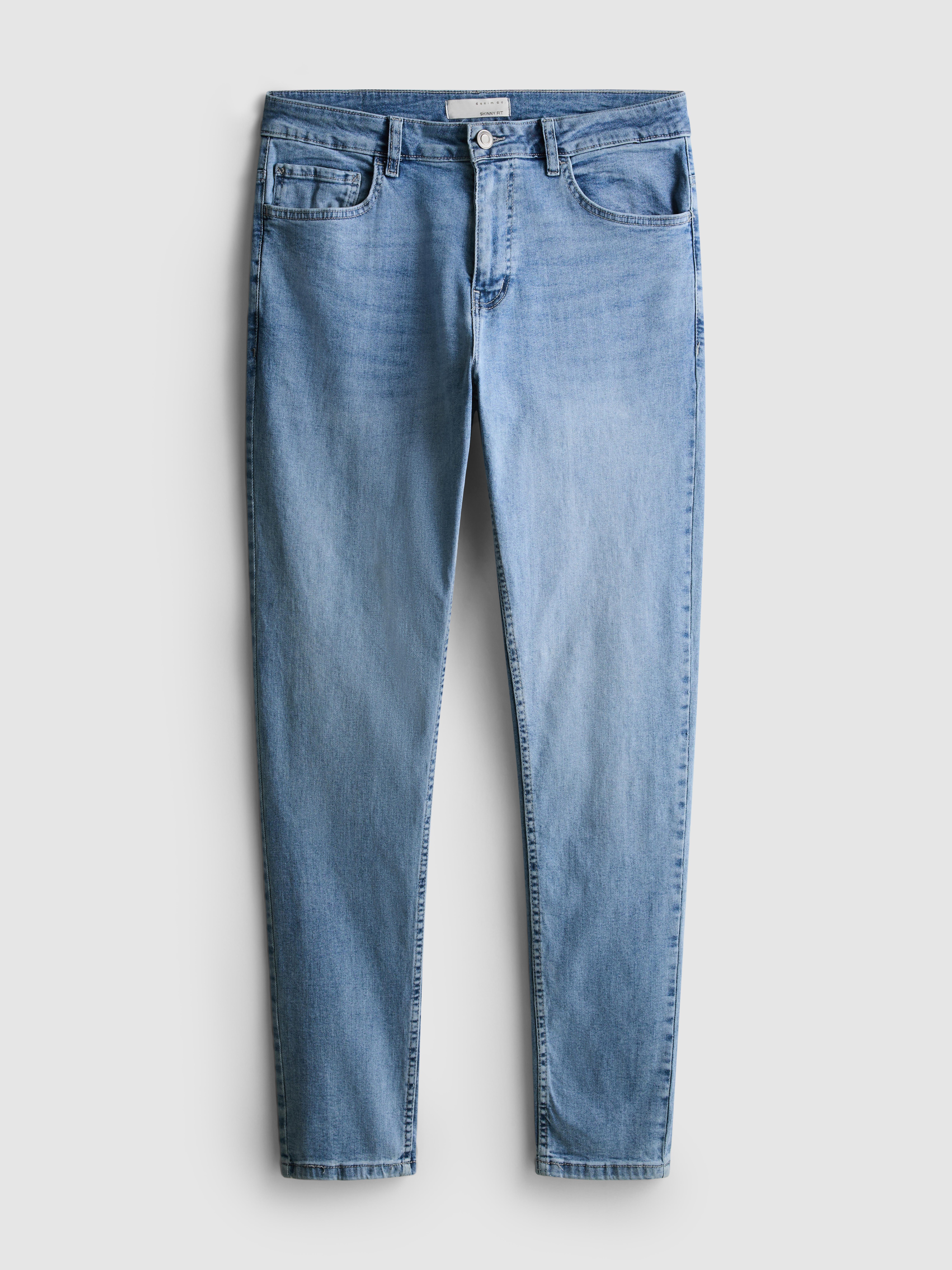 Mid-Rise Skinny Jeans - Bright Blue