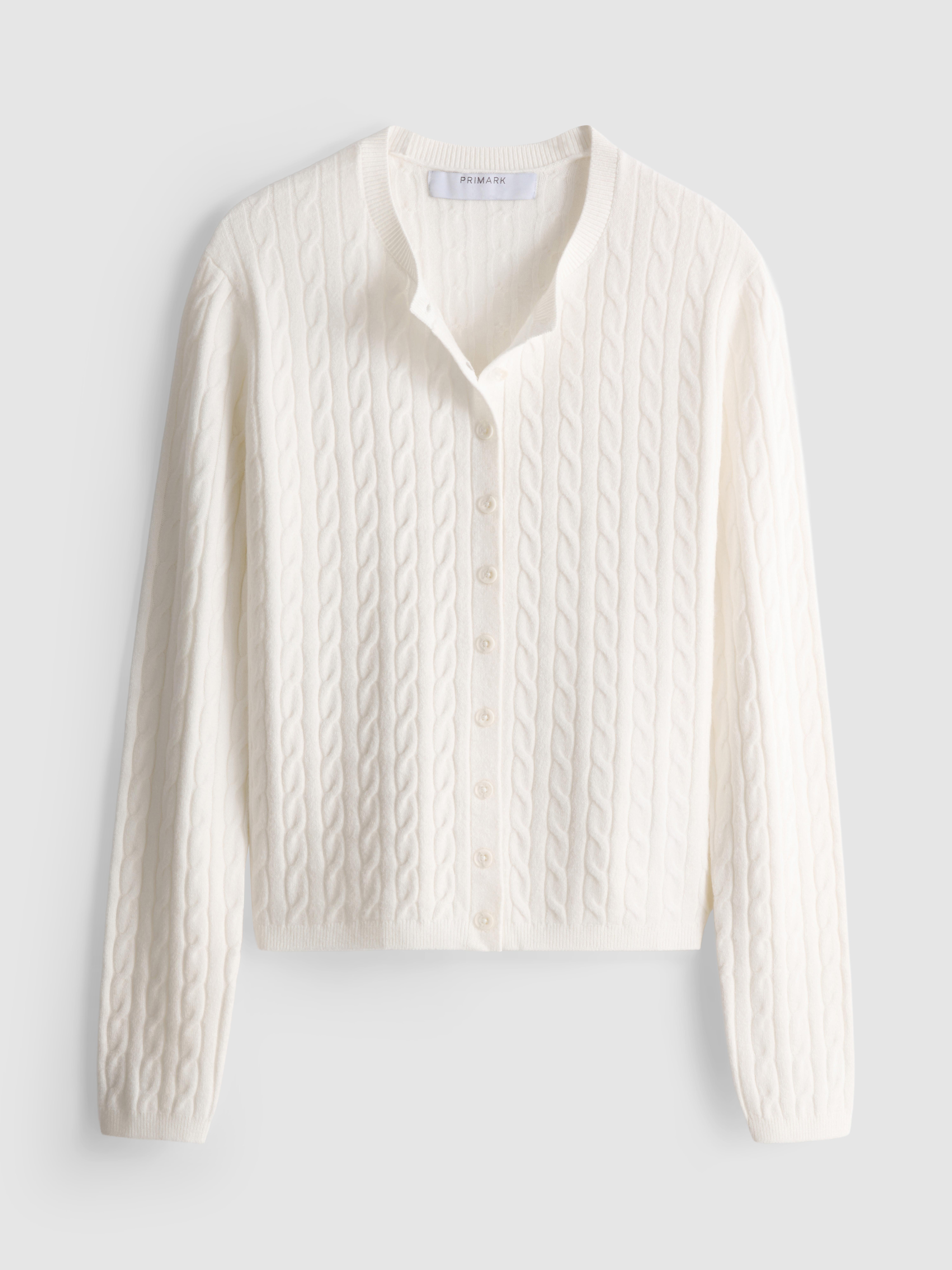 Cable Knit Cardigan - Ivory