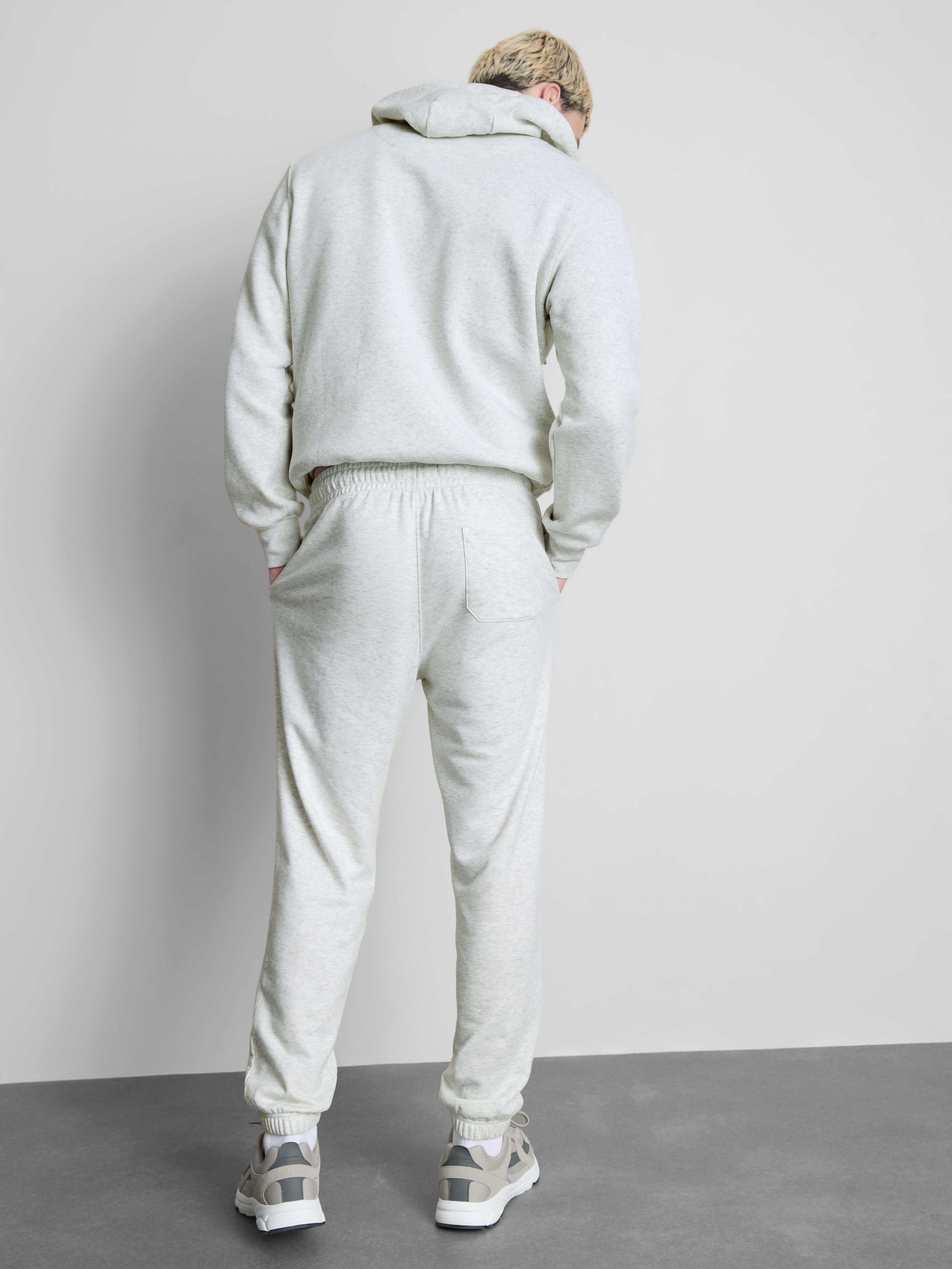 Essential Drawstring Joggers - Gray Heather