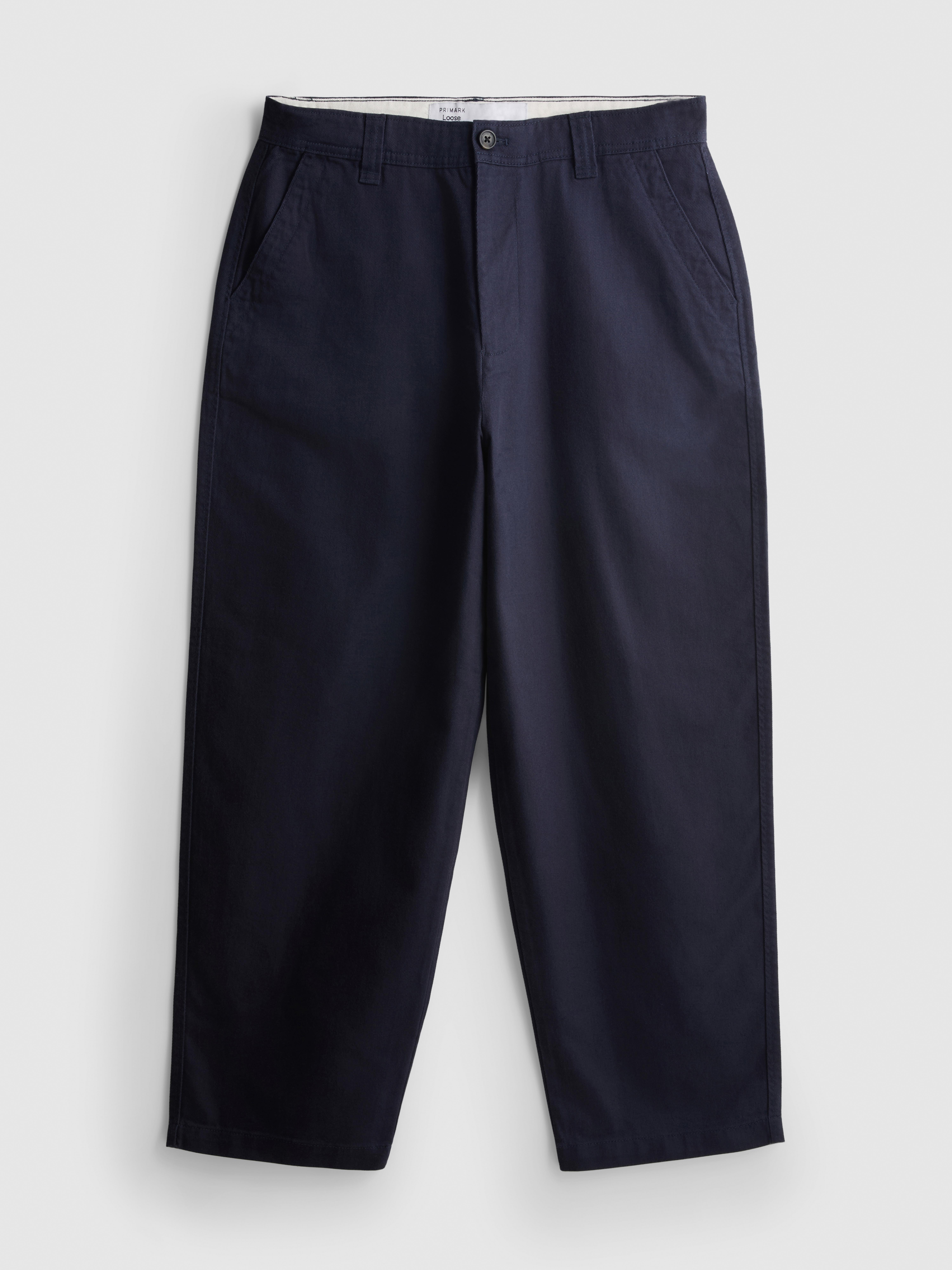 Mid-Rise Chino Pants - Navy