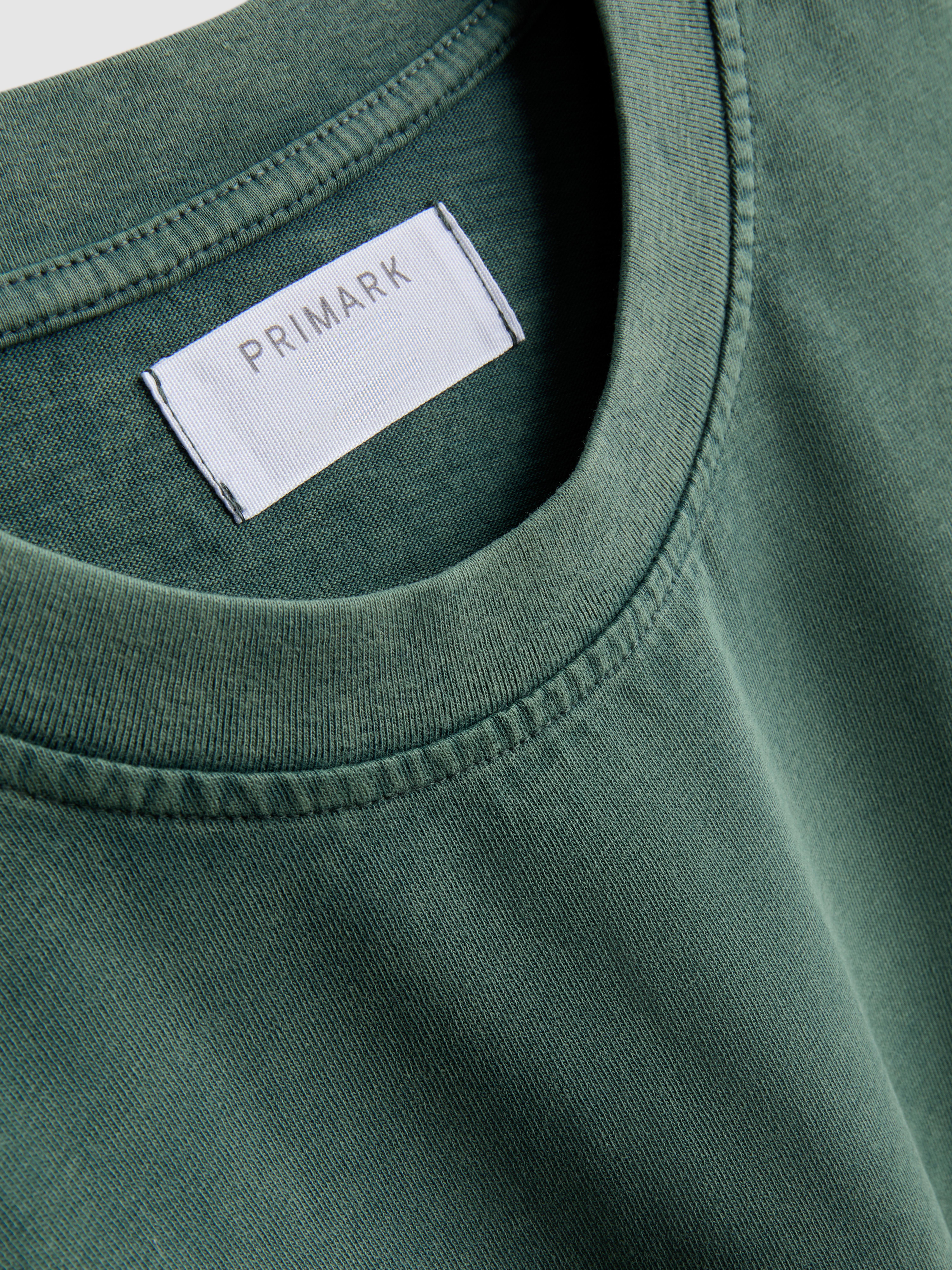 Short Sleeved Washed T-Shirt - Green