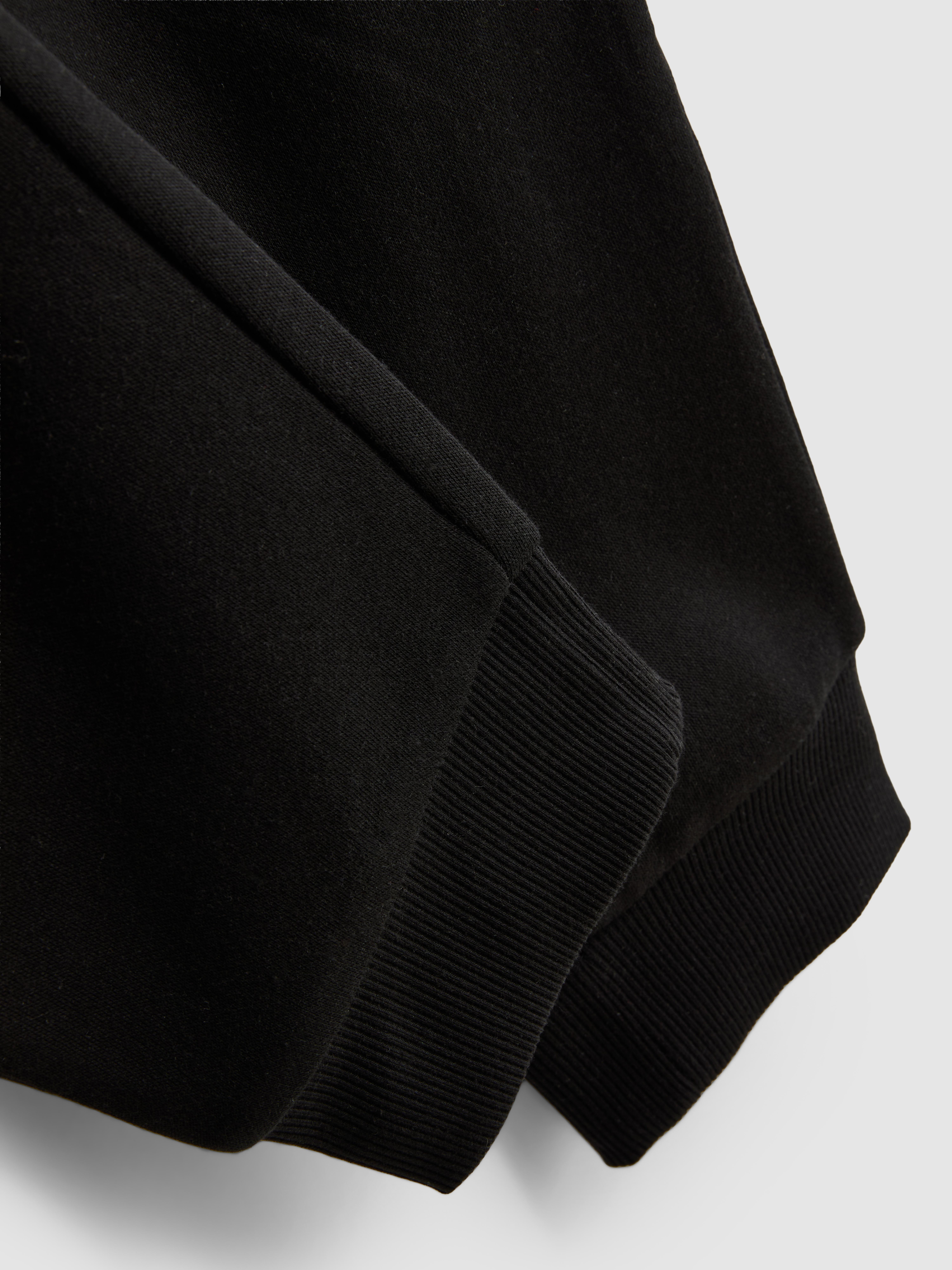 Cotton-Blend Skinny Joggers - Black