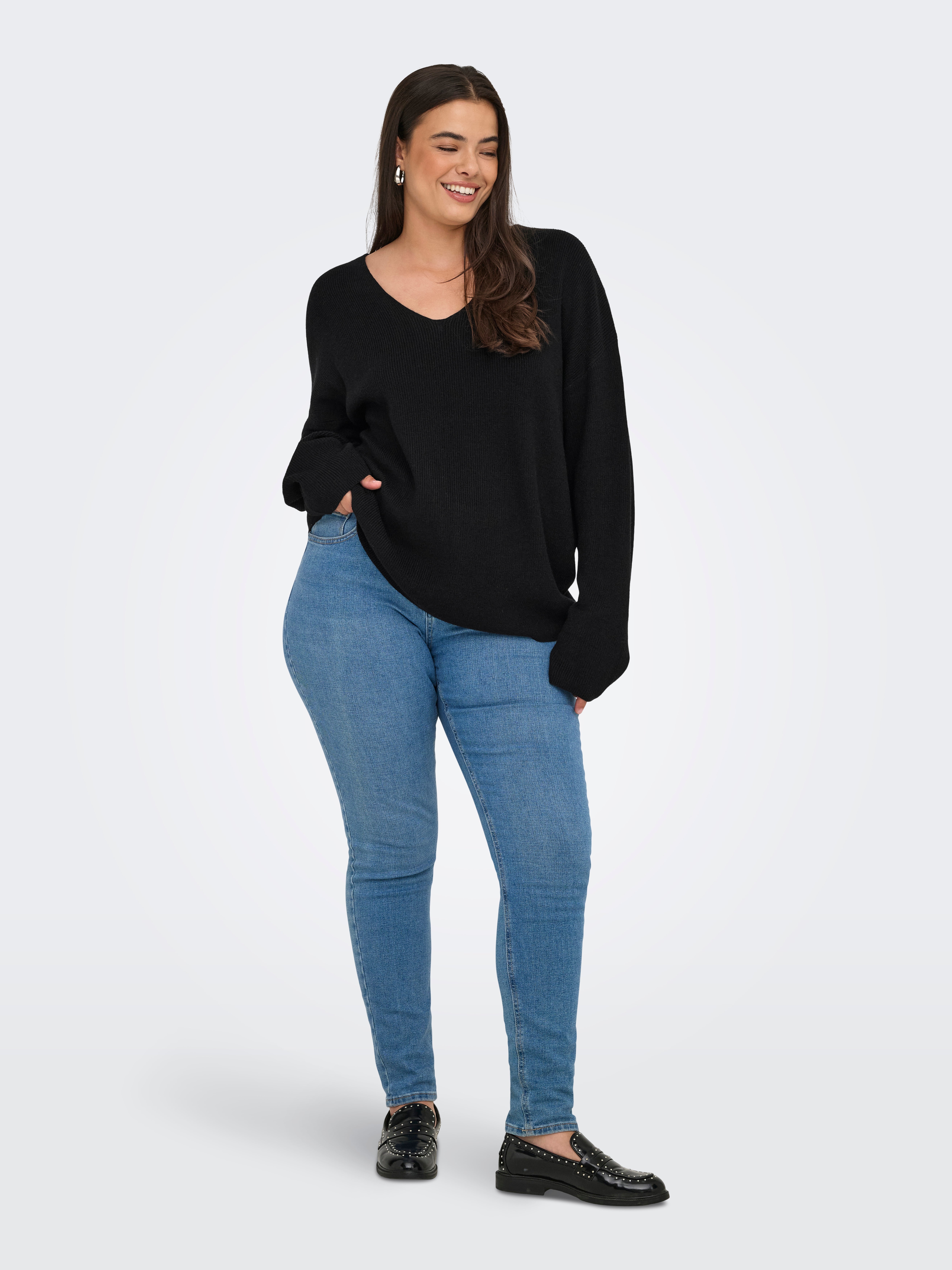 CARIBI Knitted pullover Black