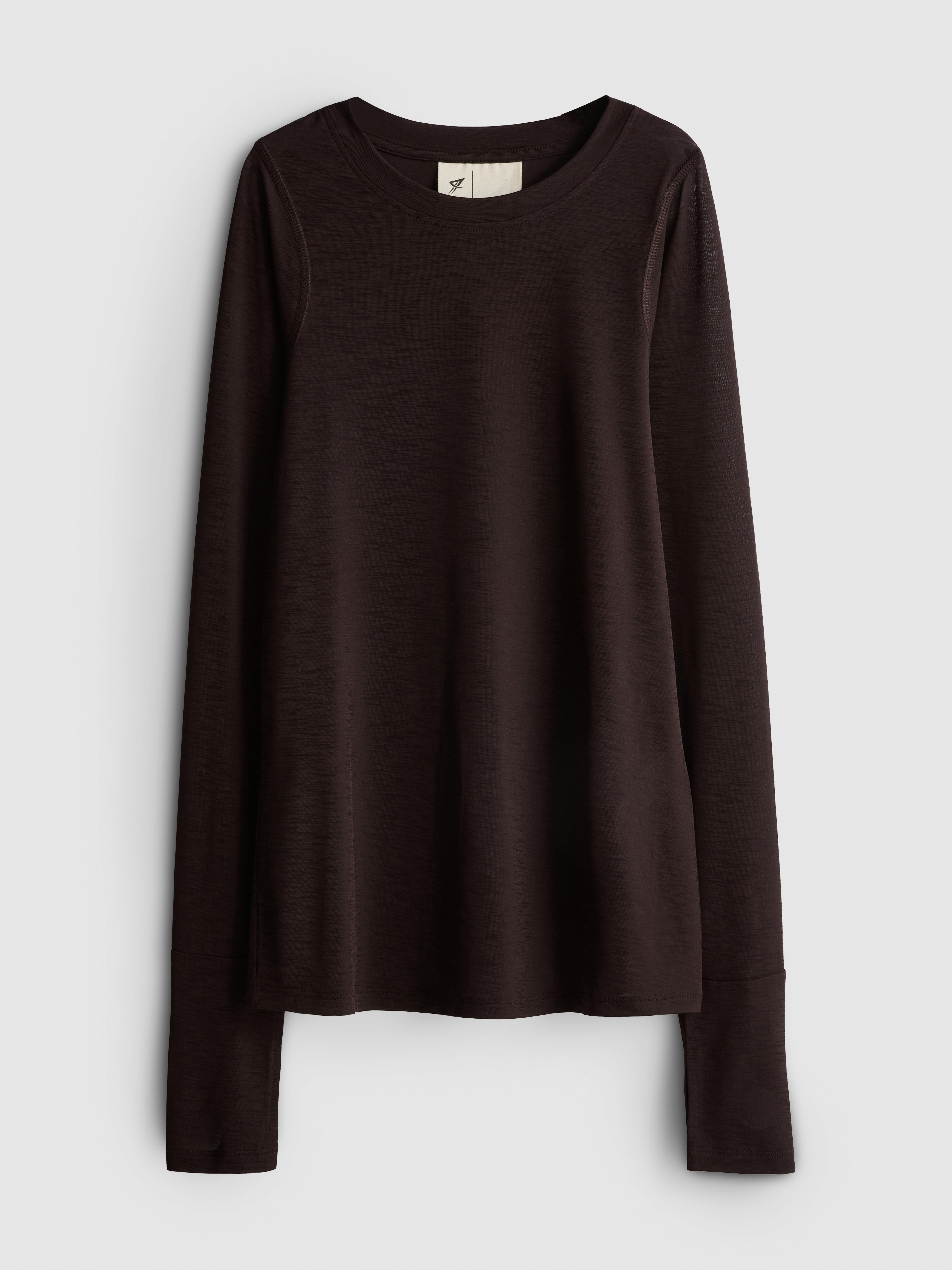 Primark Form | Raglan Long-Sleeve Base-Layer Top - Dark Purple