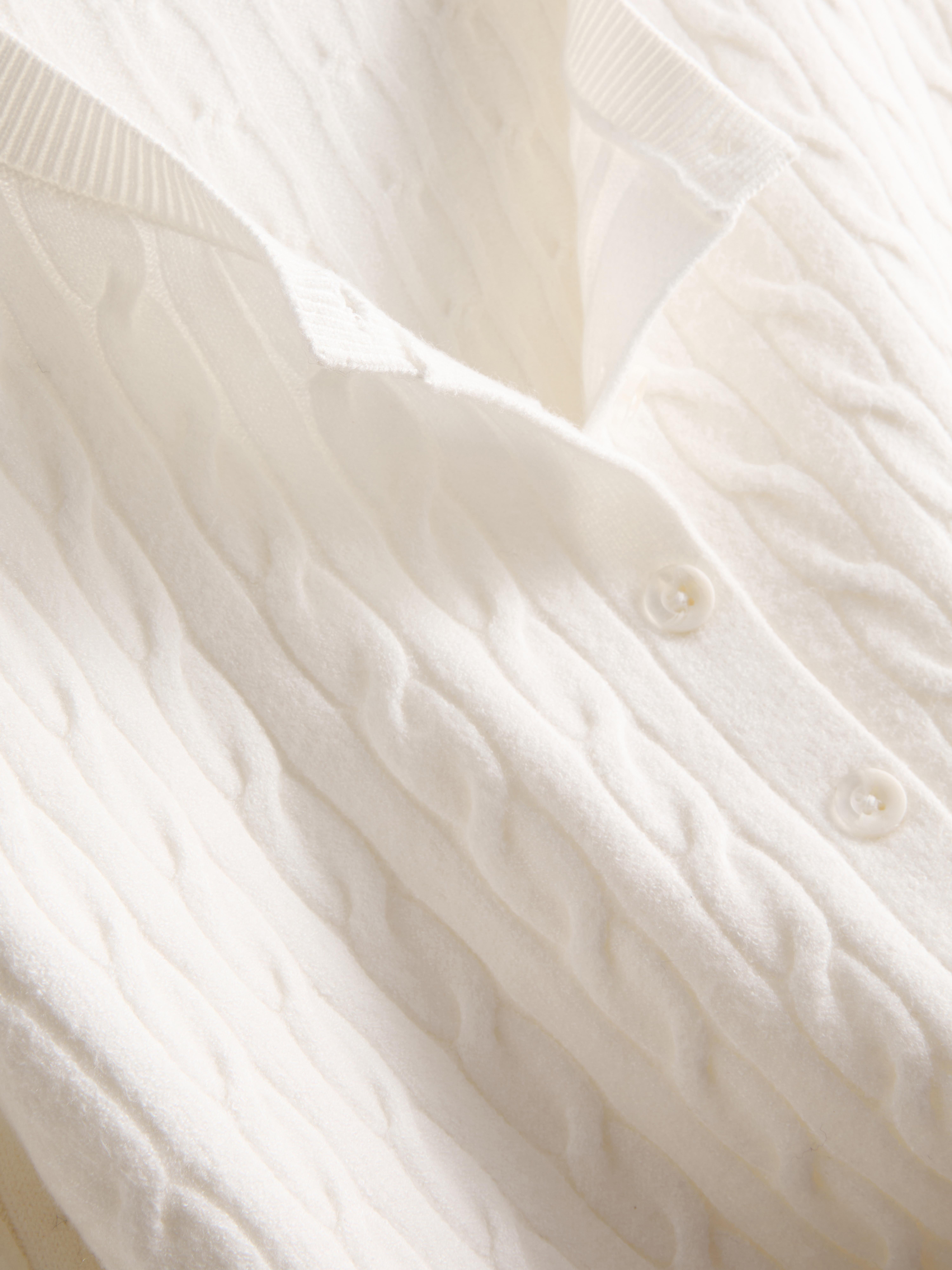 Cable Knit Cardigan - Ivory