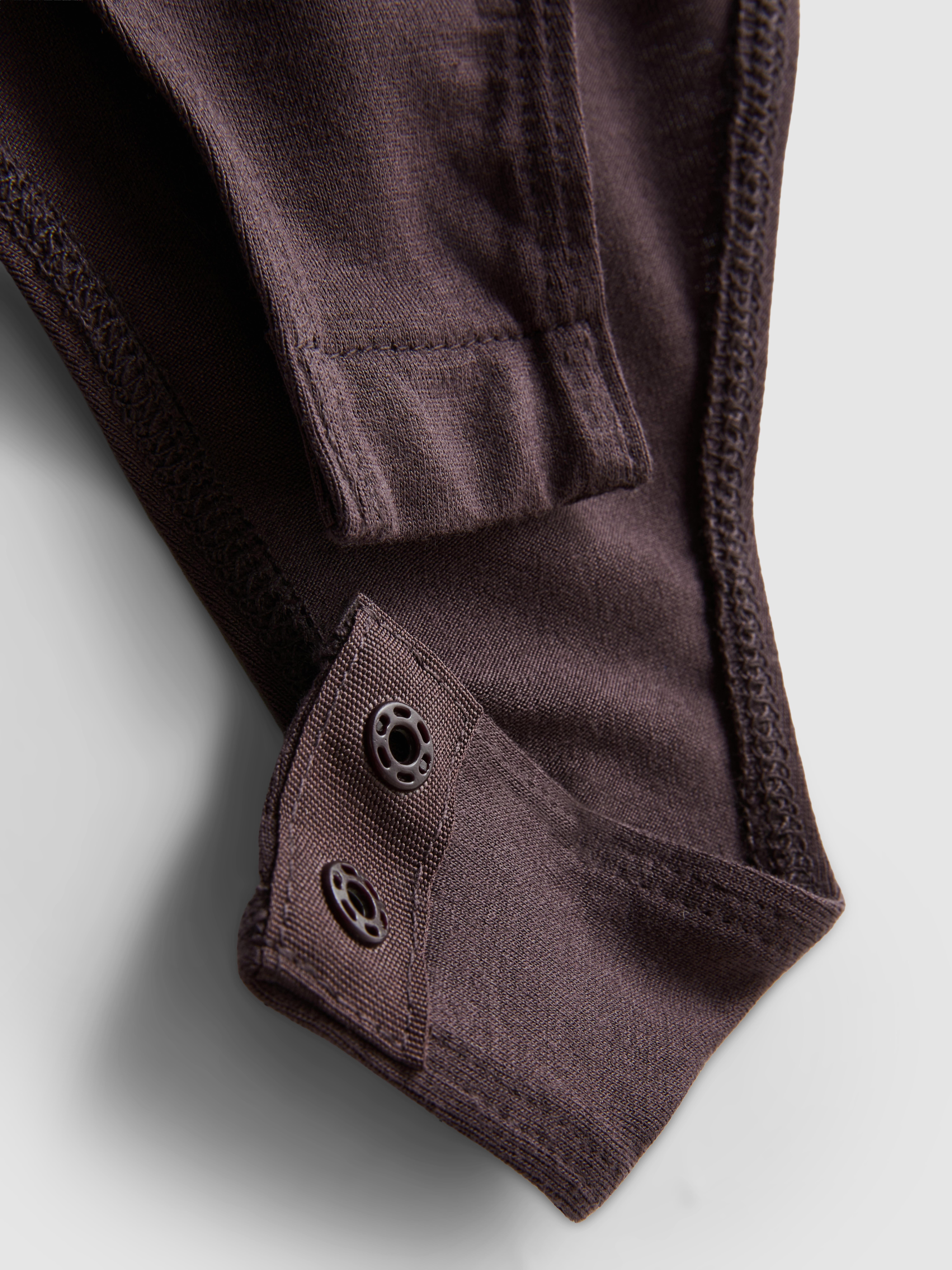 Paula Echevarría Draped Long-Sleeve Onesie - Dark Purple