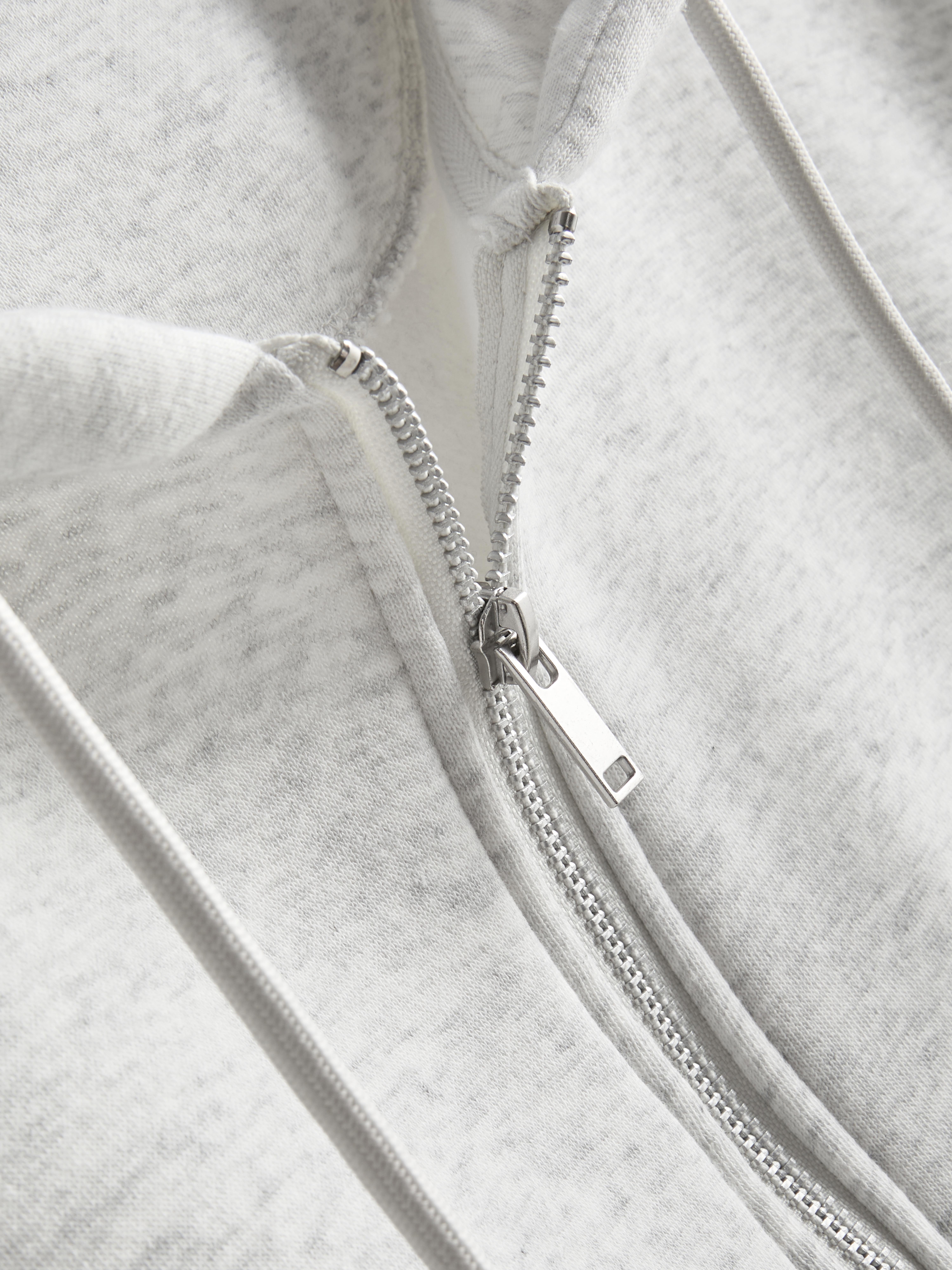 Zip Hoodie - Gray Heather