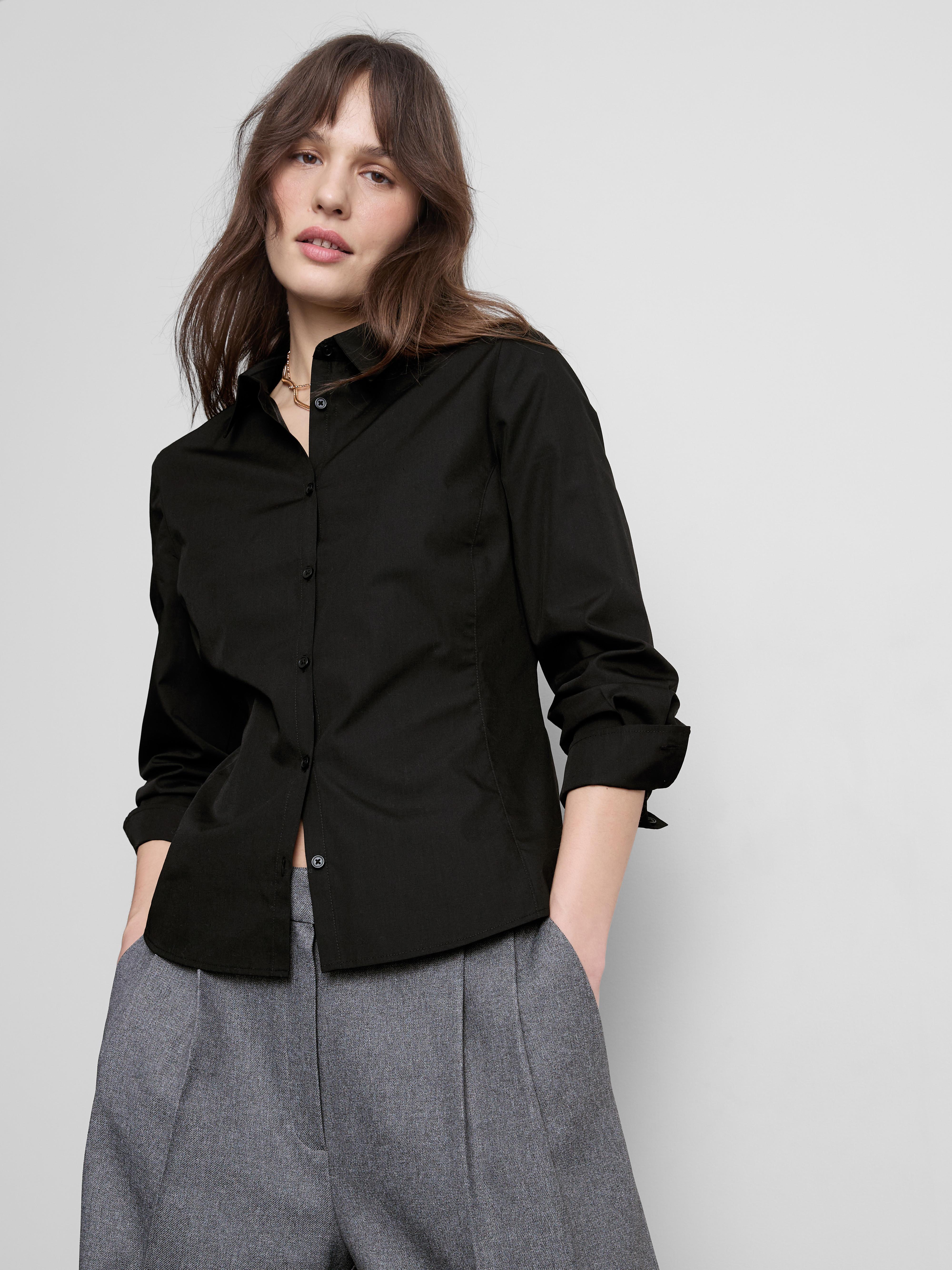 Long Sleeve Workwear Shirt - Black