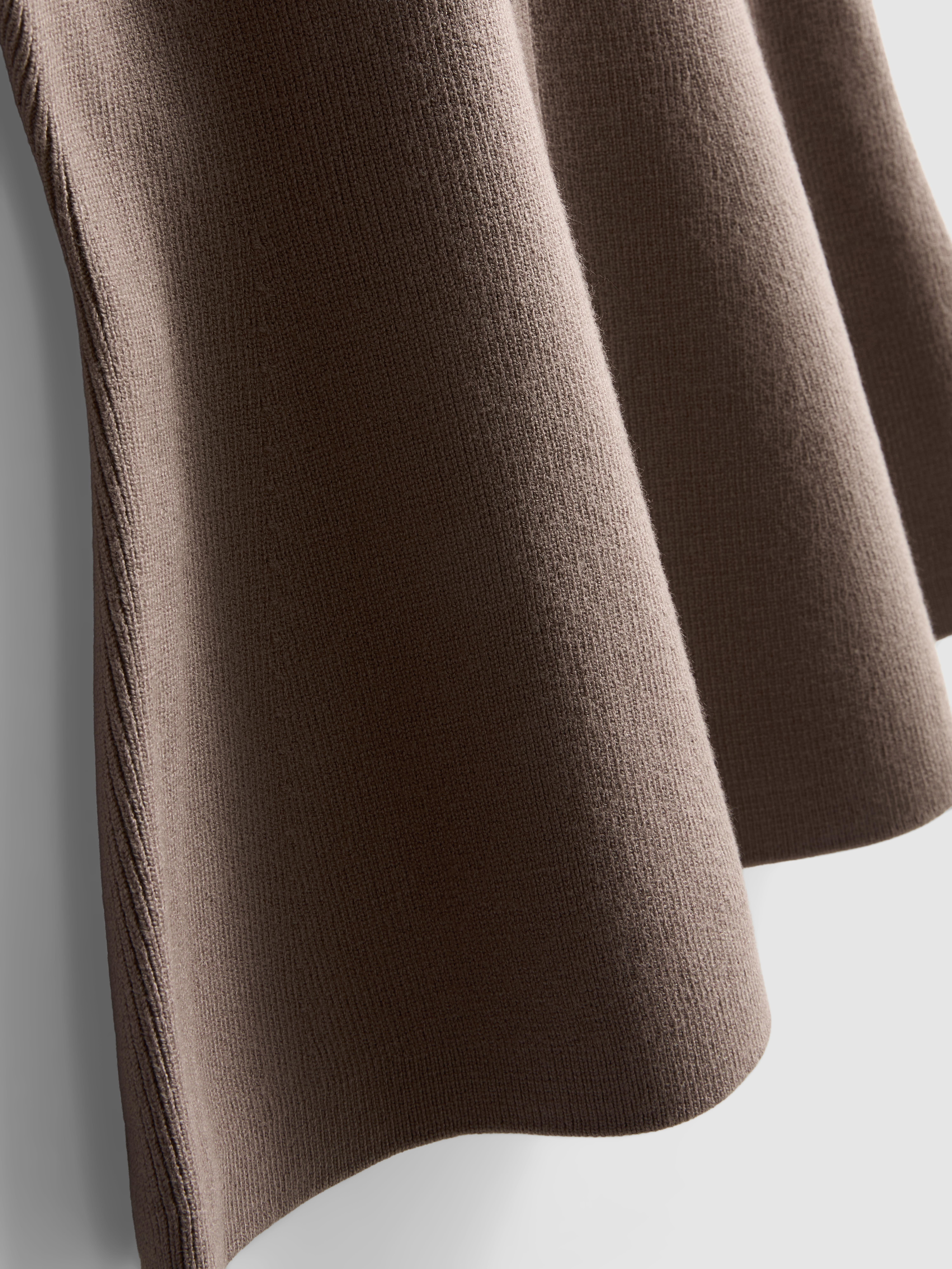 The Edit Knitted Sleeveless Peplum Waistcoat - Natural