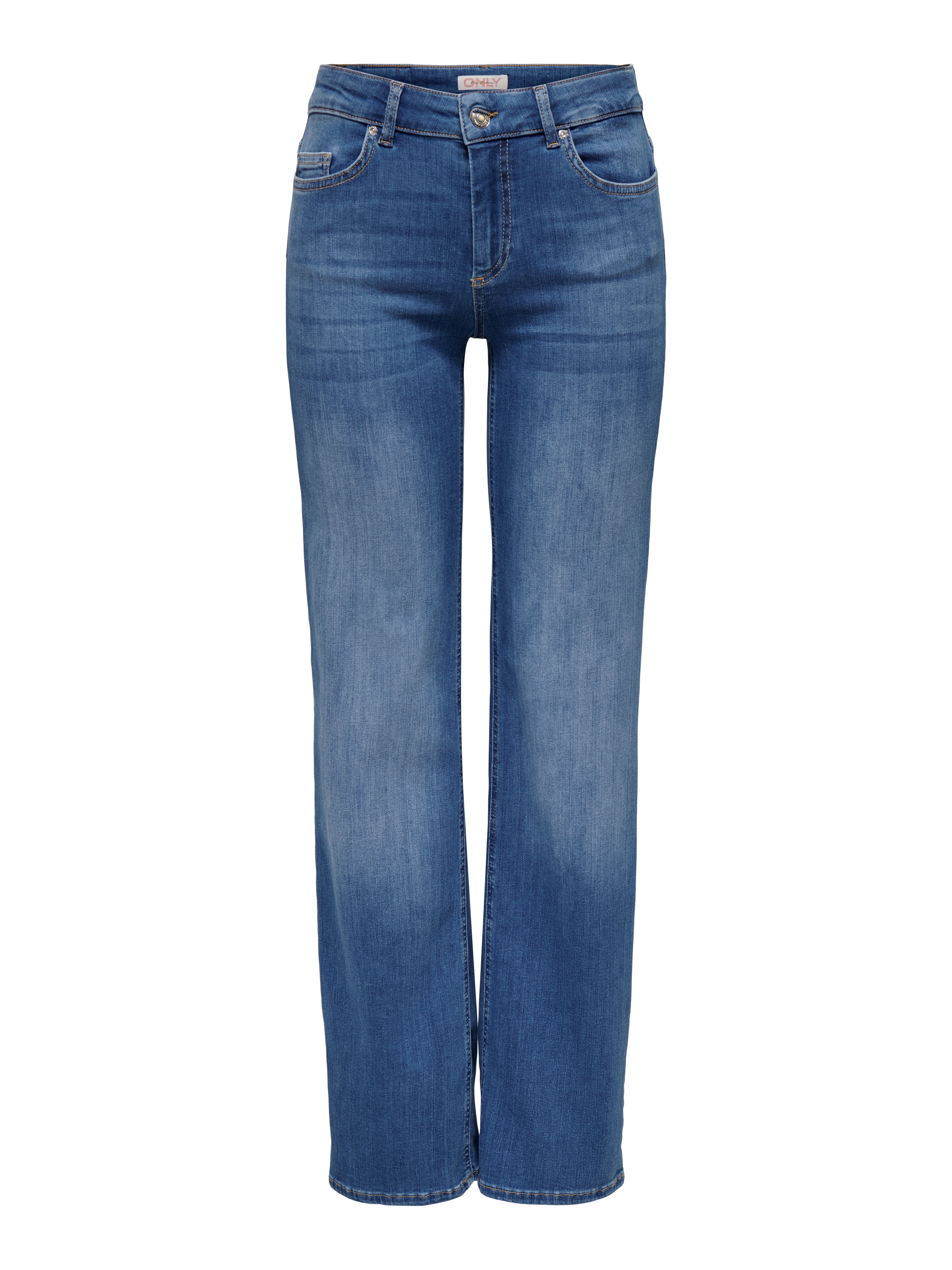 ONLBLUSH Mid waist Straight Fit Jeans Medium Blue Denim
