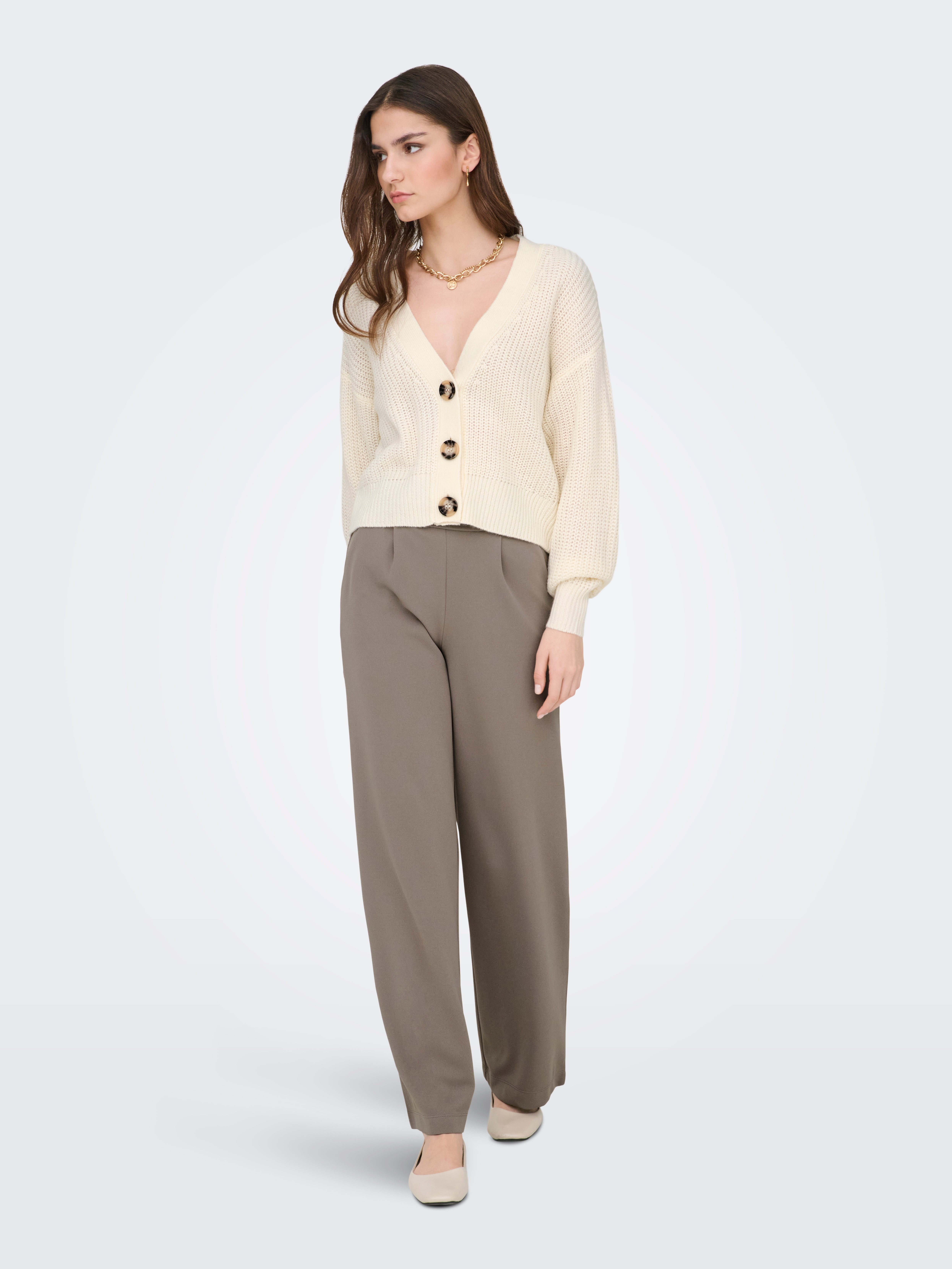 JDYGEGGO Wide Leg Fit Wide-leg trousers Driftwood