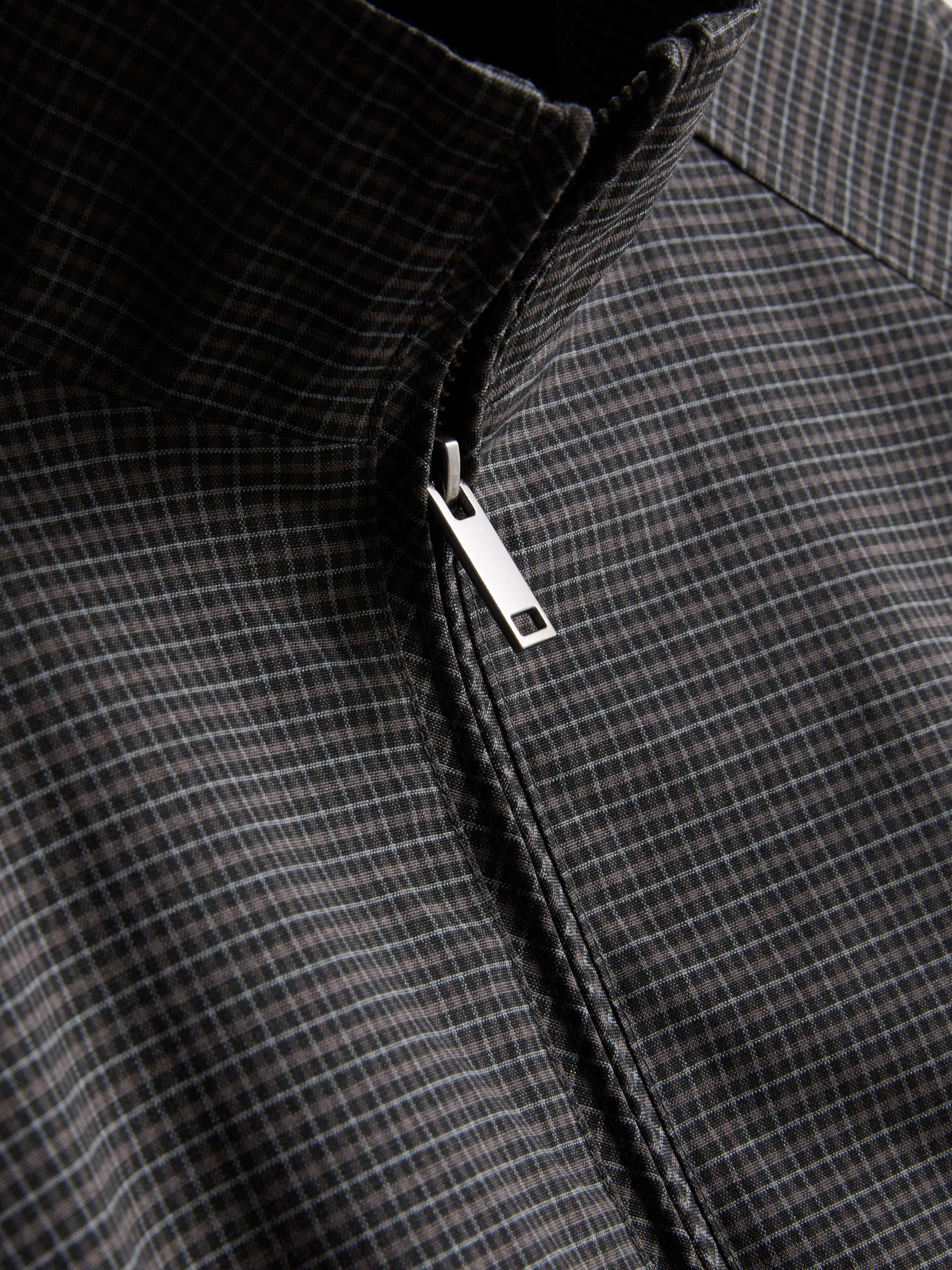 Plaid Harrington Jacket - Black