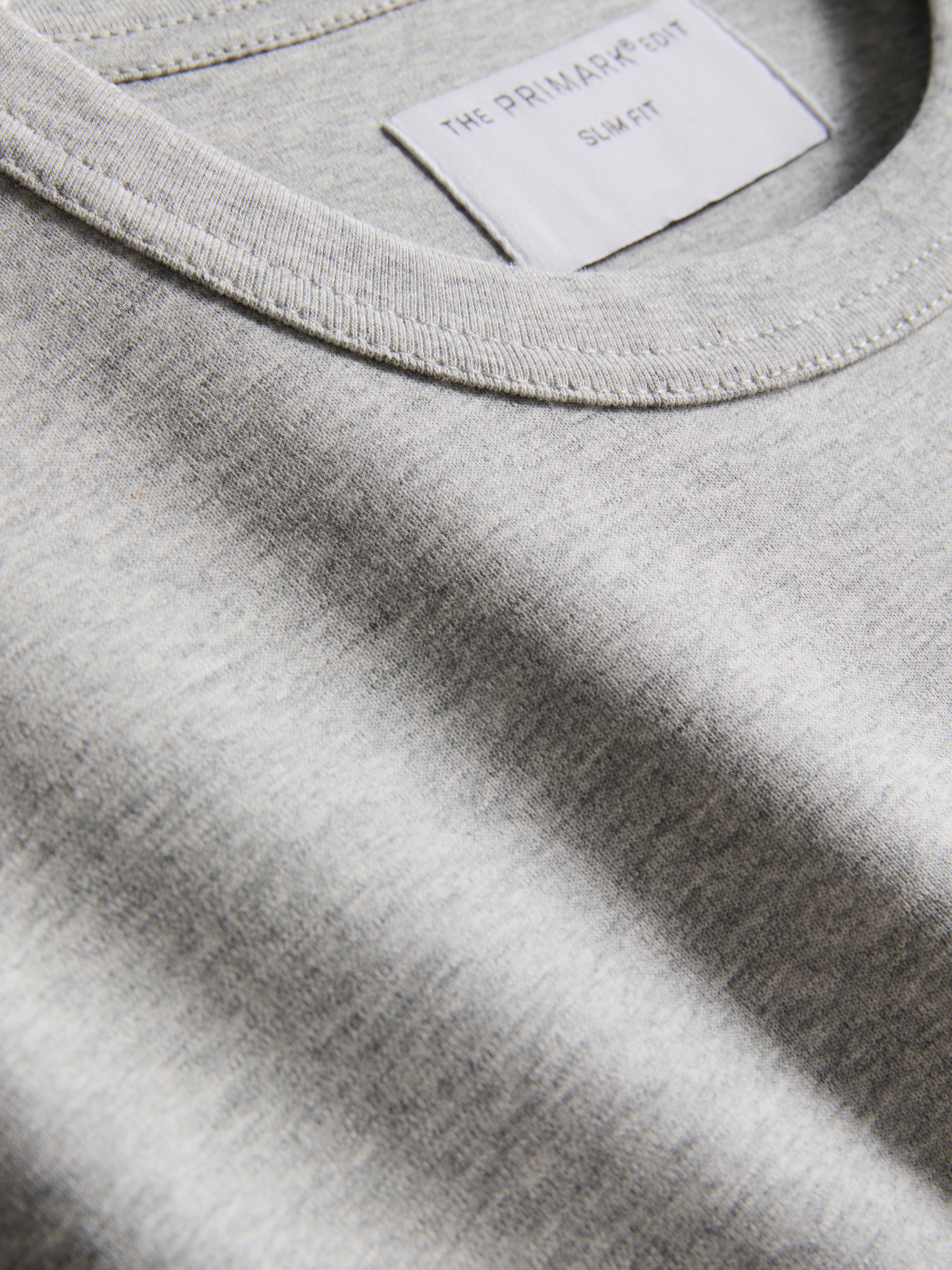 The Edit Slim-Fit Cotton T-Shirt - Gray Heather