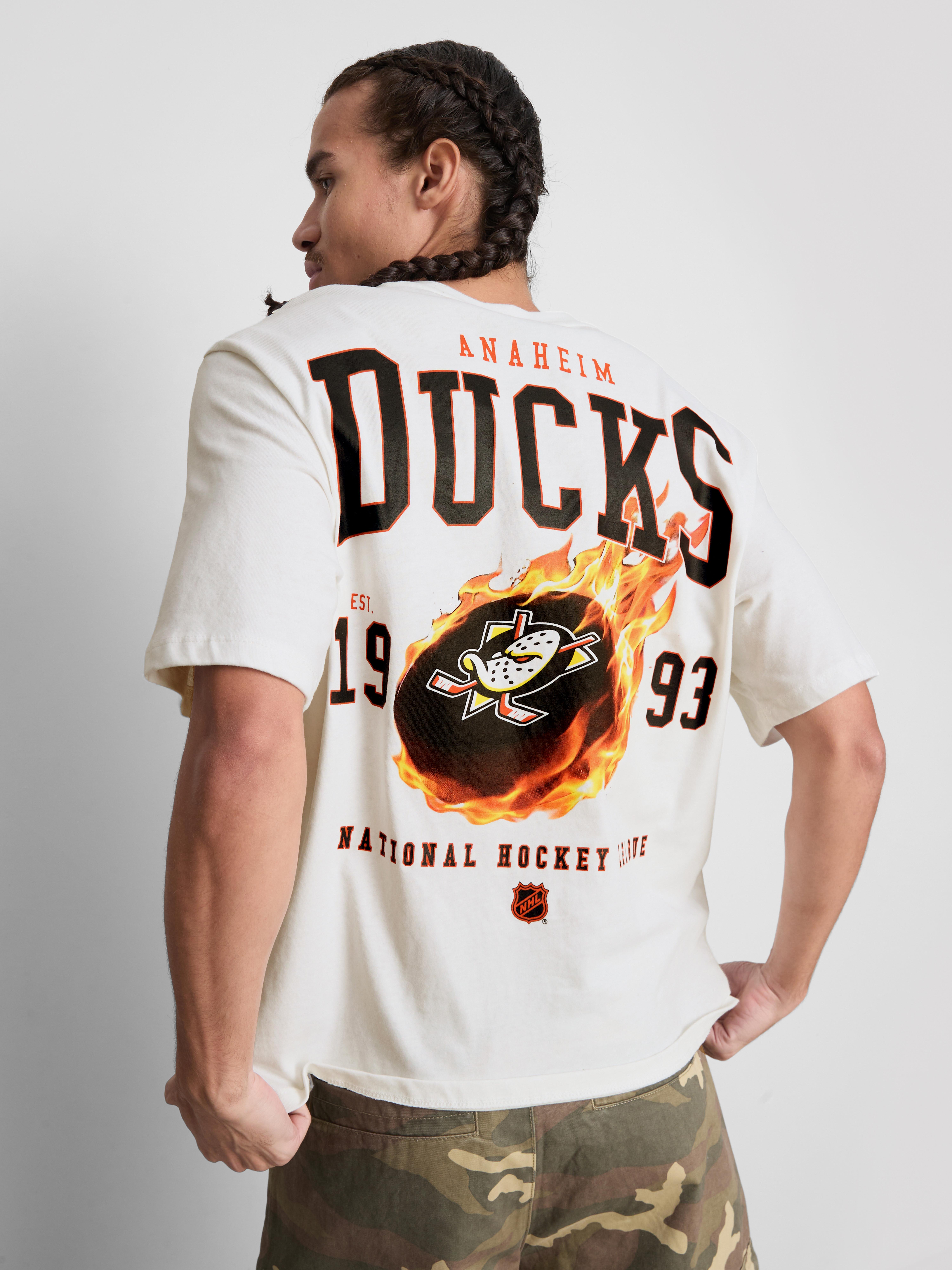 Anaheim Ducks Pure Cotton Graphic T-Shirt - Ivory