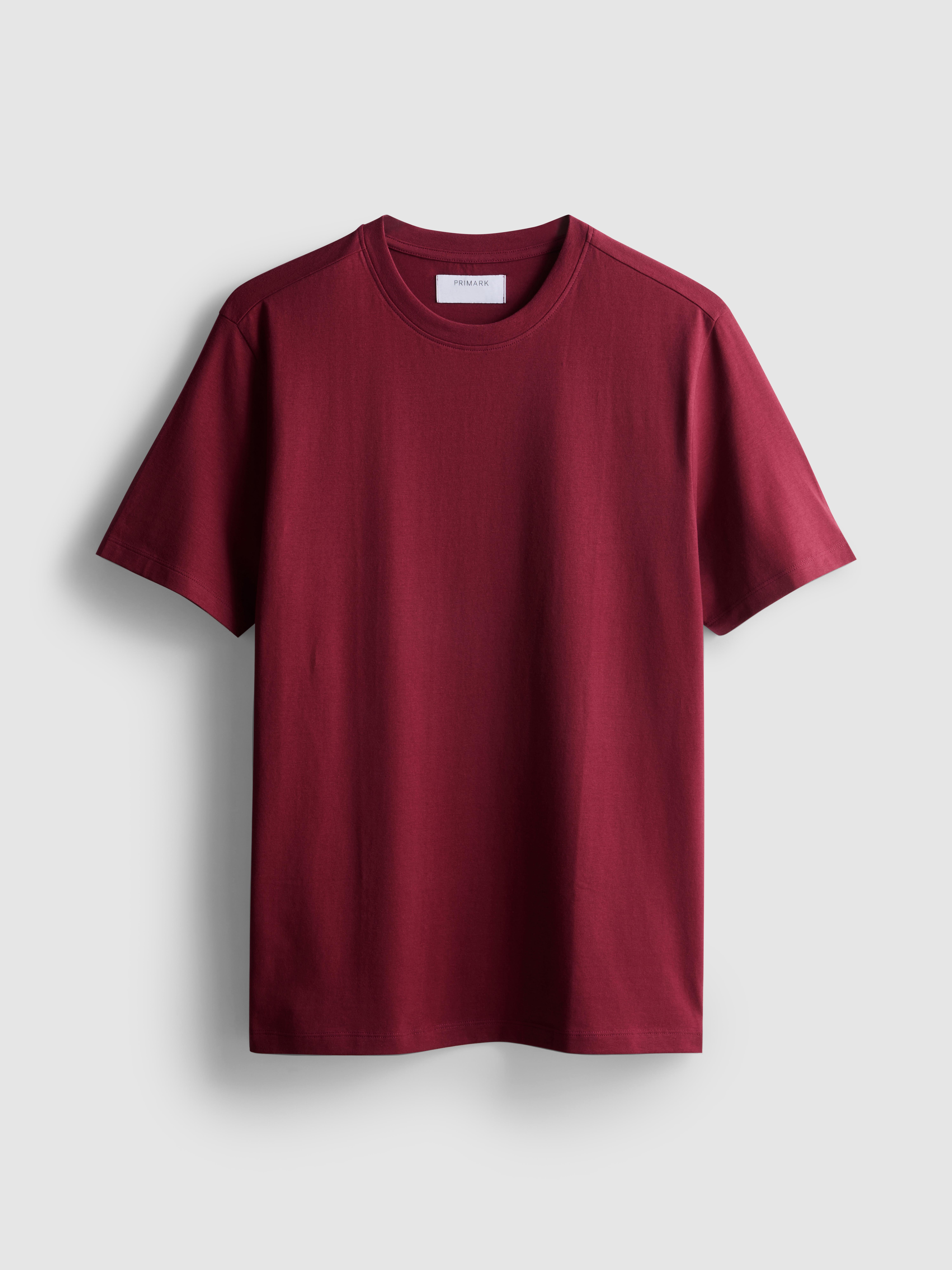 Slim-Fit Stretch T-Shirt - Dark Red