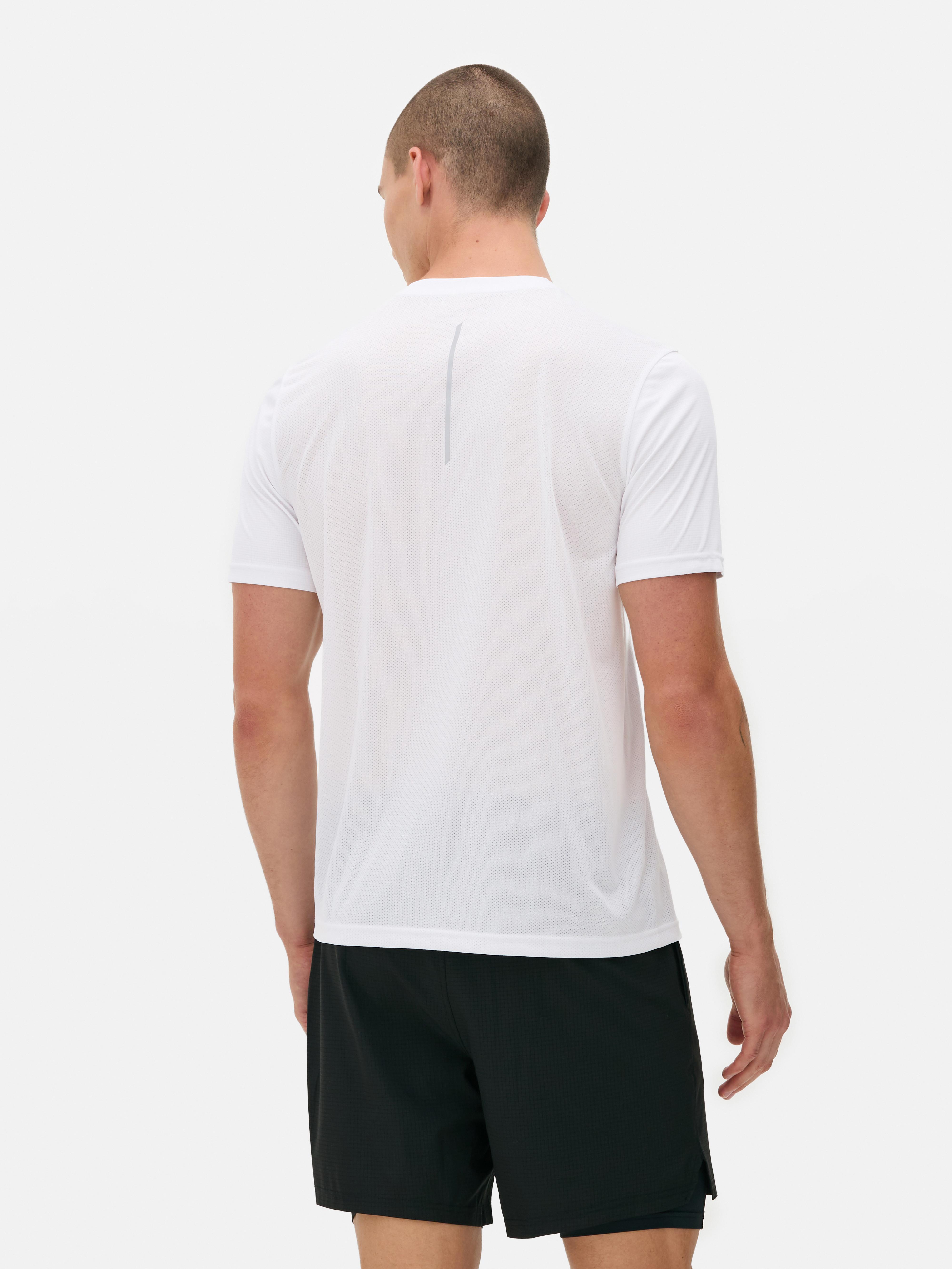 Short Sleeve Gym T-Shirt - White