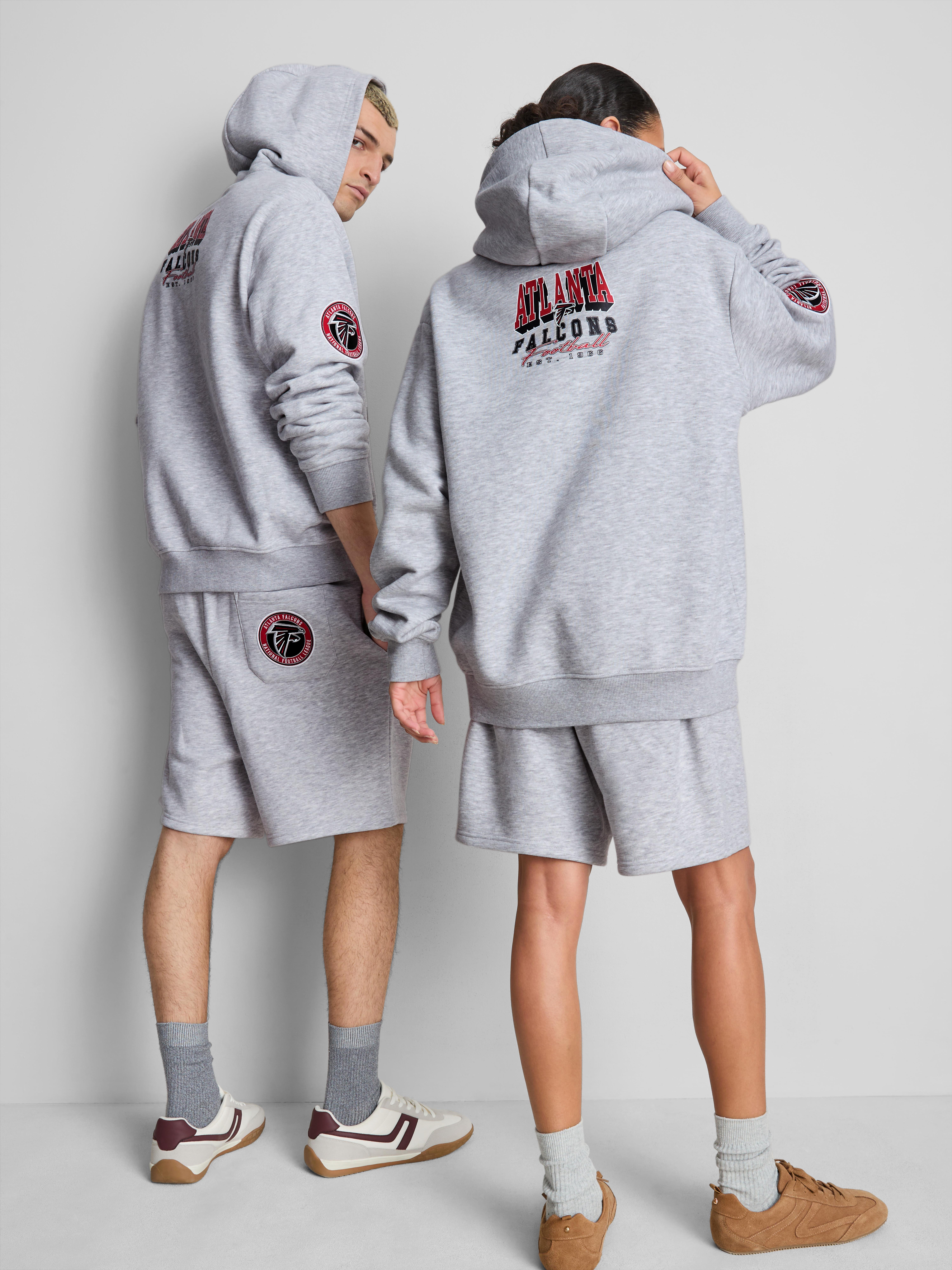 NFL Atlanta Falcons Graphic Hoodie - Gray Heather