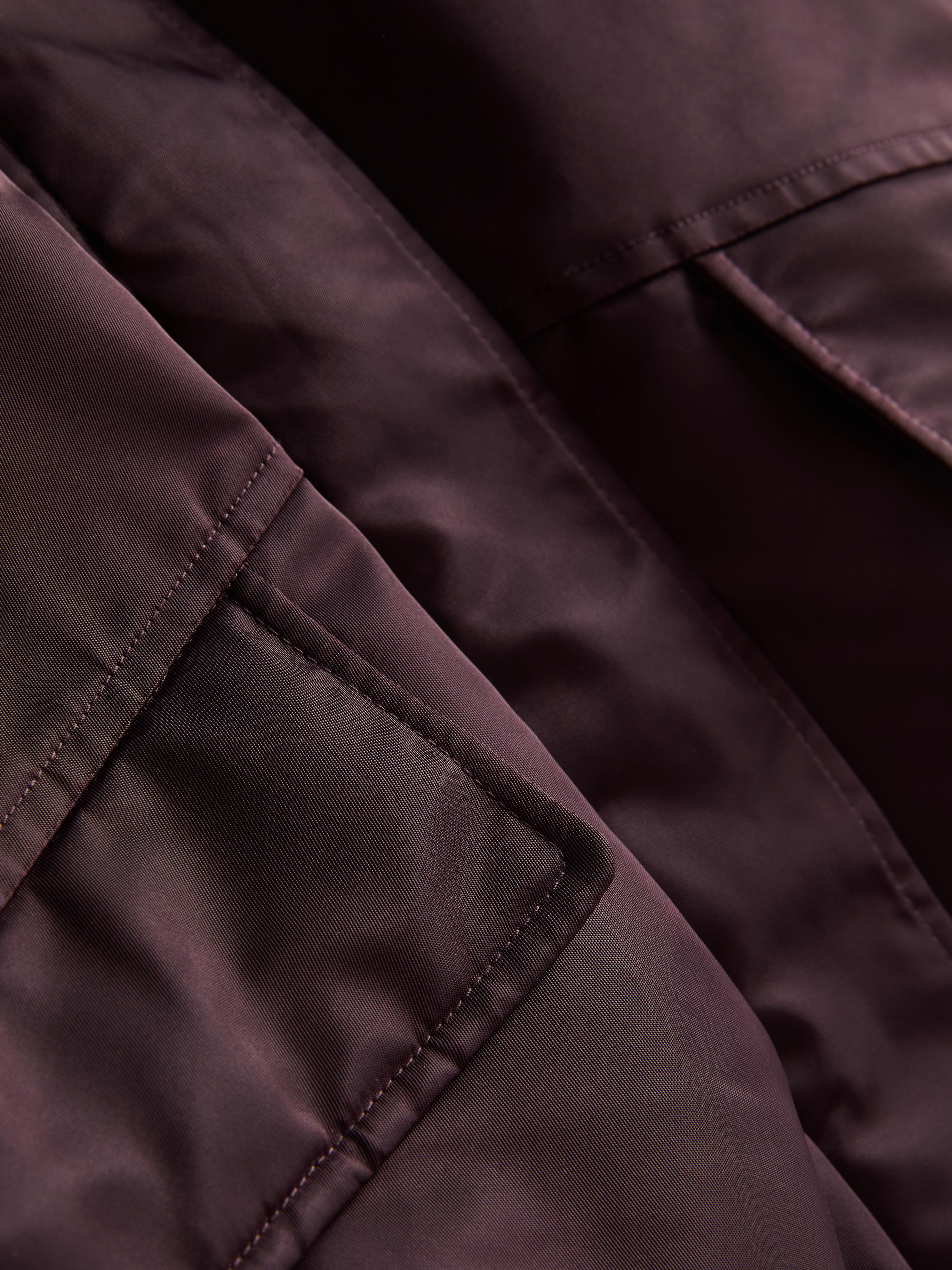 The Primark Scene | High Collar Padded Bomber Jacket - Burgundy