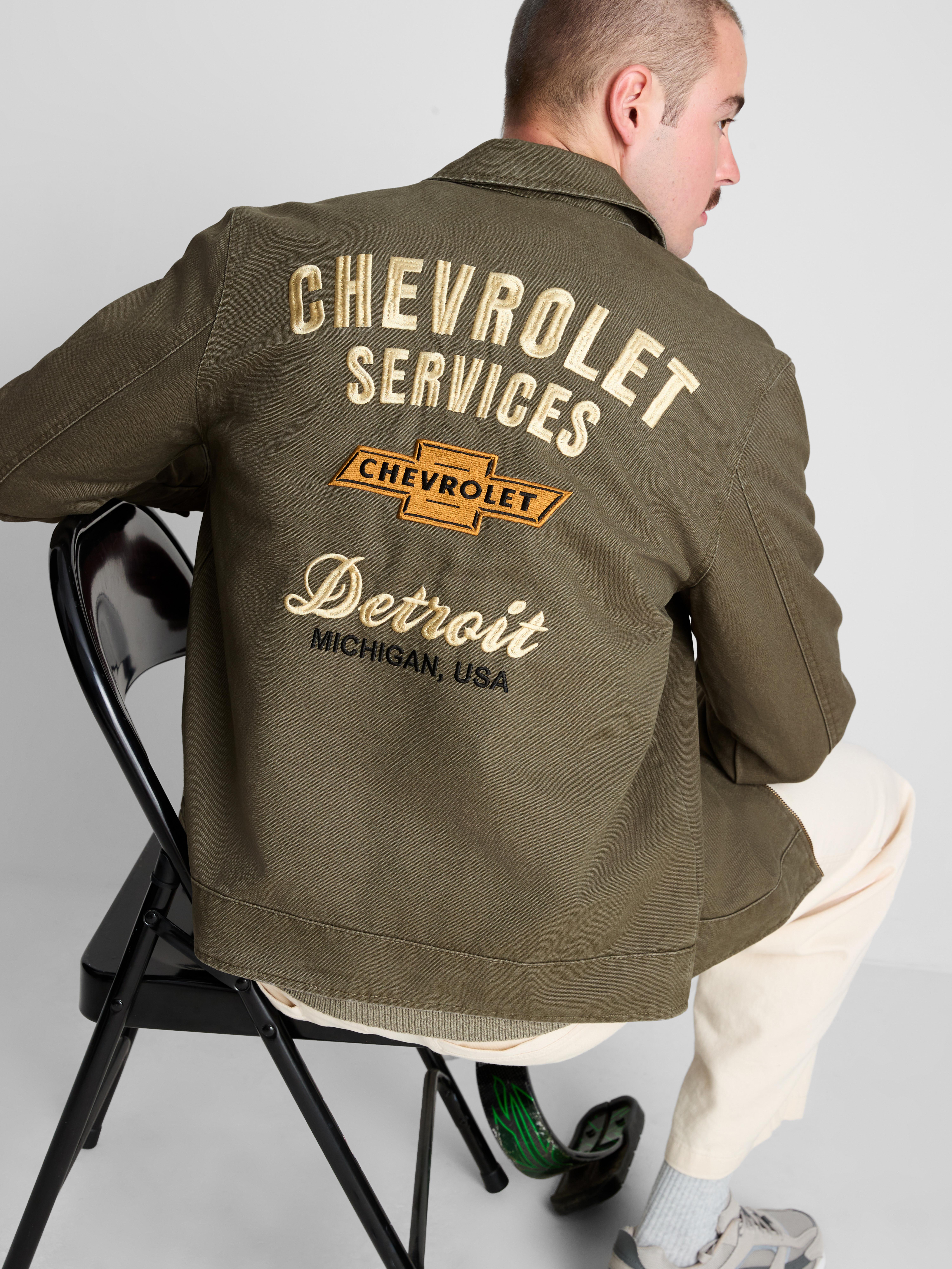 Chevrolet Pure Cotton Zip Jacket - Olive