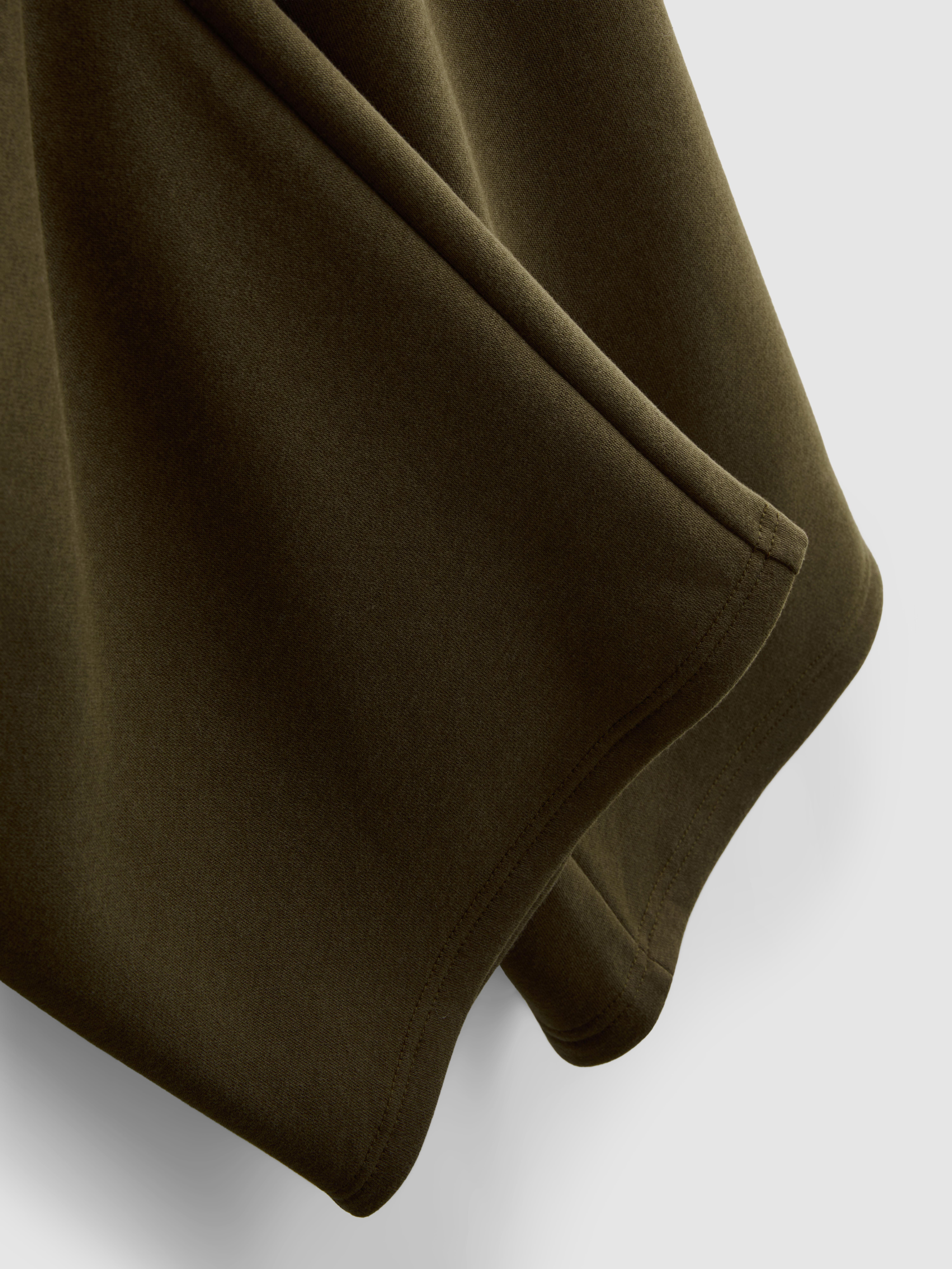 Cotton-Blend Straight-Leg Joggers - Olive