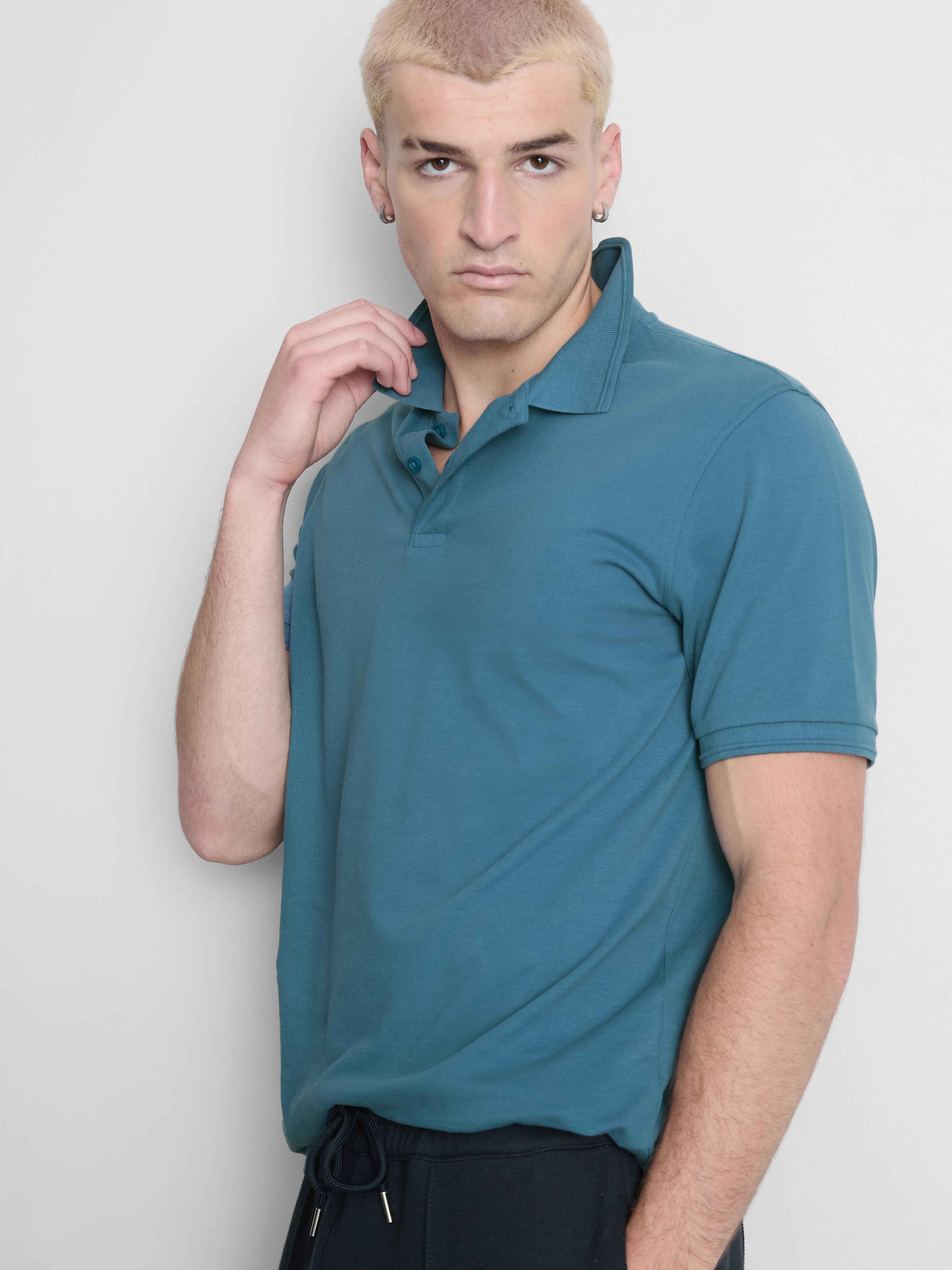 Essential Stretch Polo Shirt - Teal