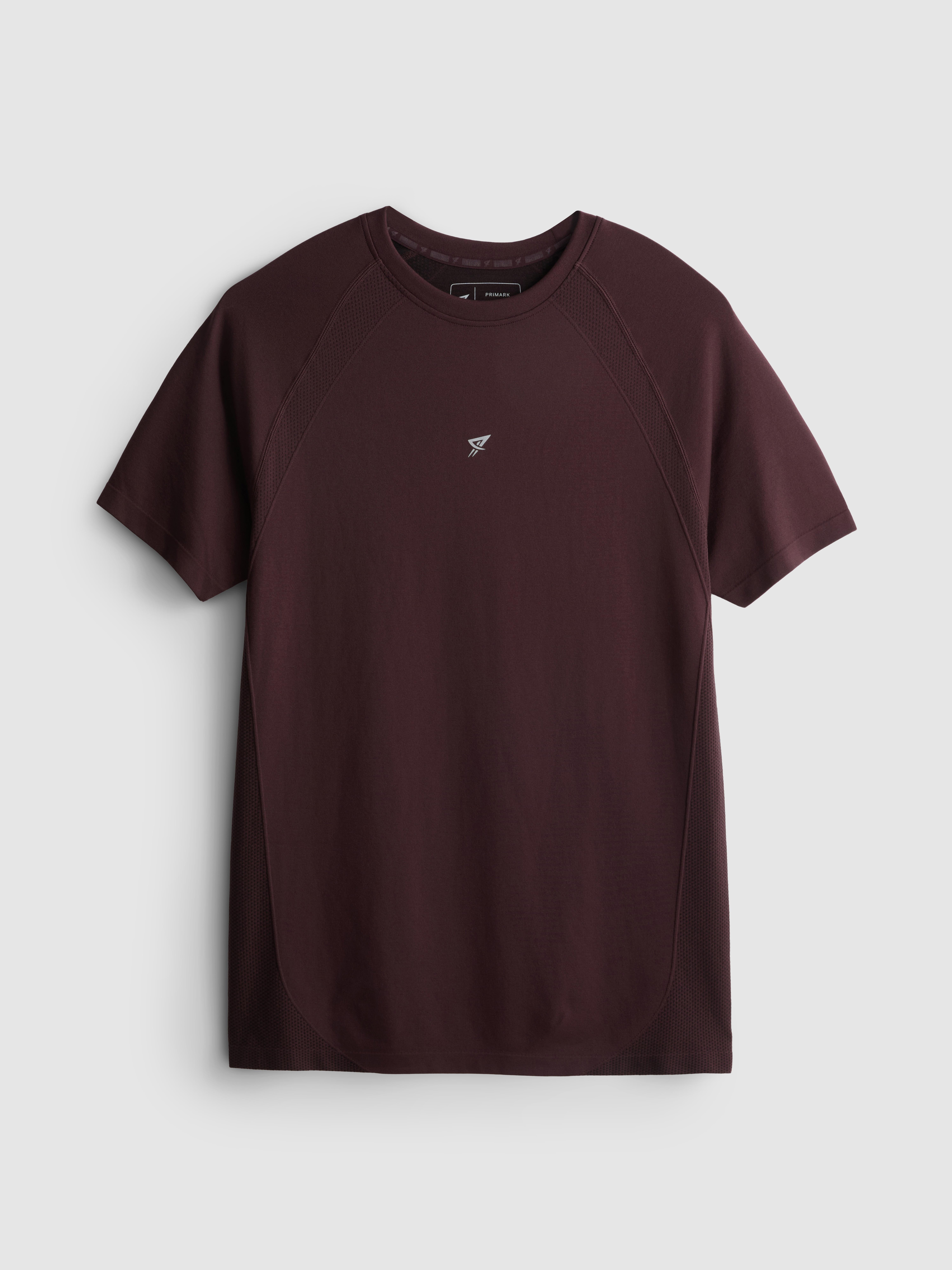 Seamless Gym T-Shirt - Burgundy