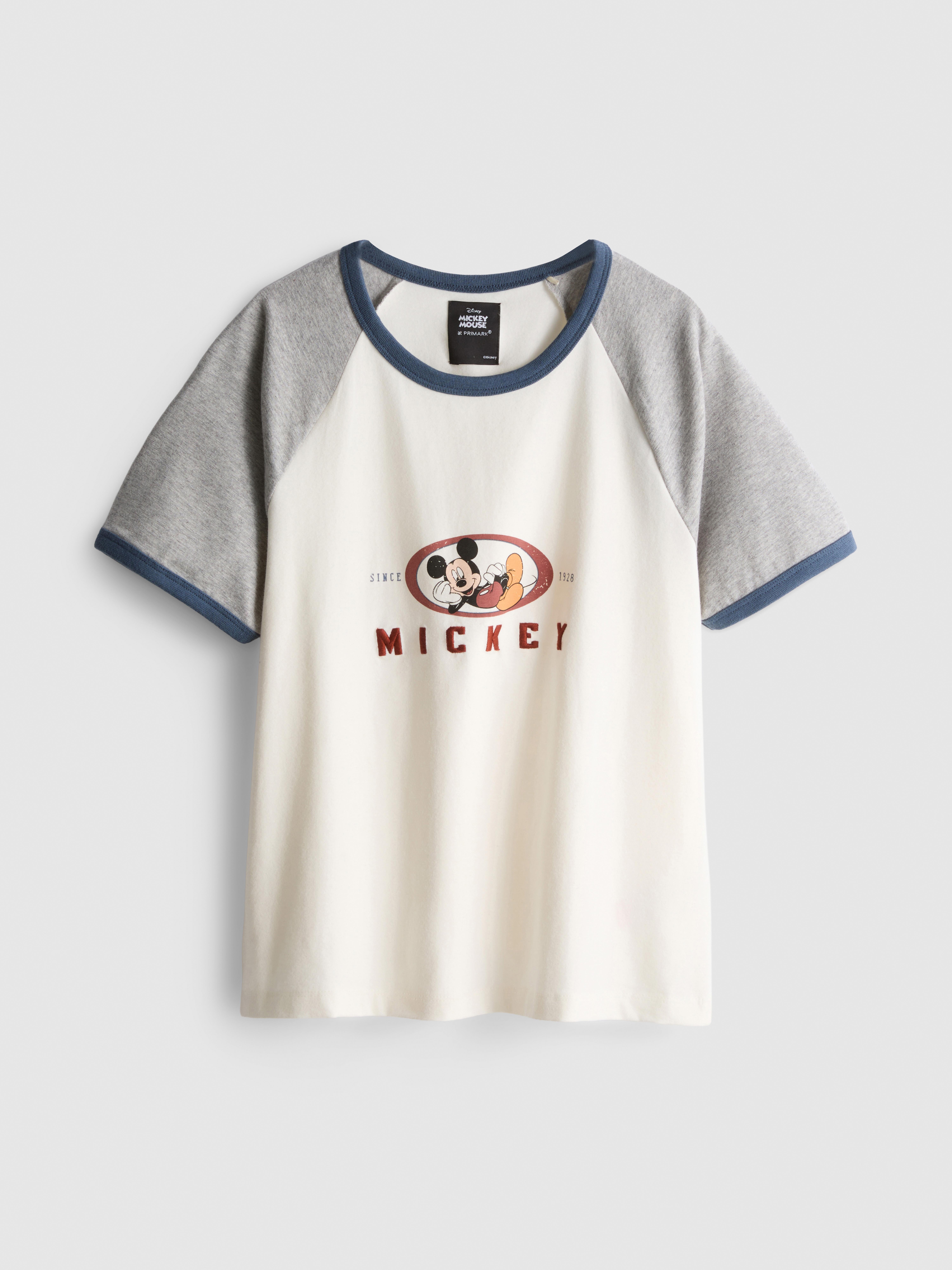 Disney's Mickey Mouse Raglan Ringer Tee - Ivory