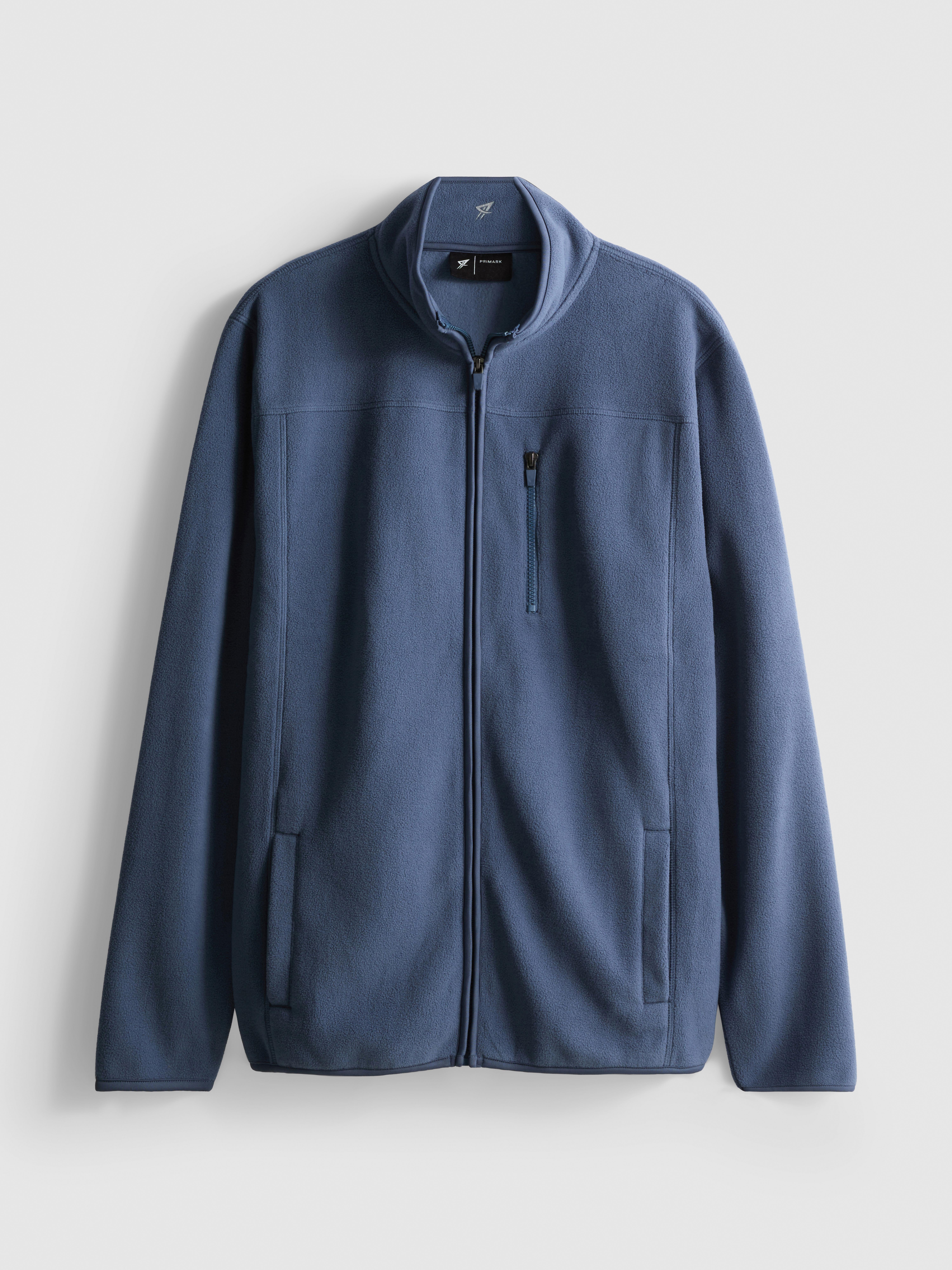 Zip-Up Fleece Jacket - Blue